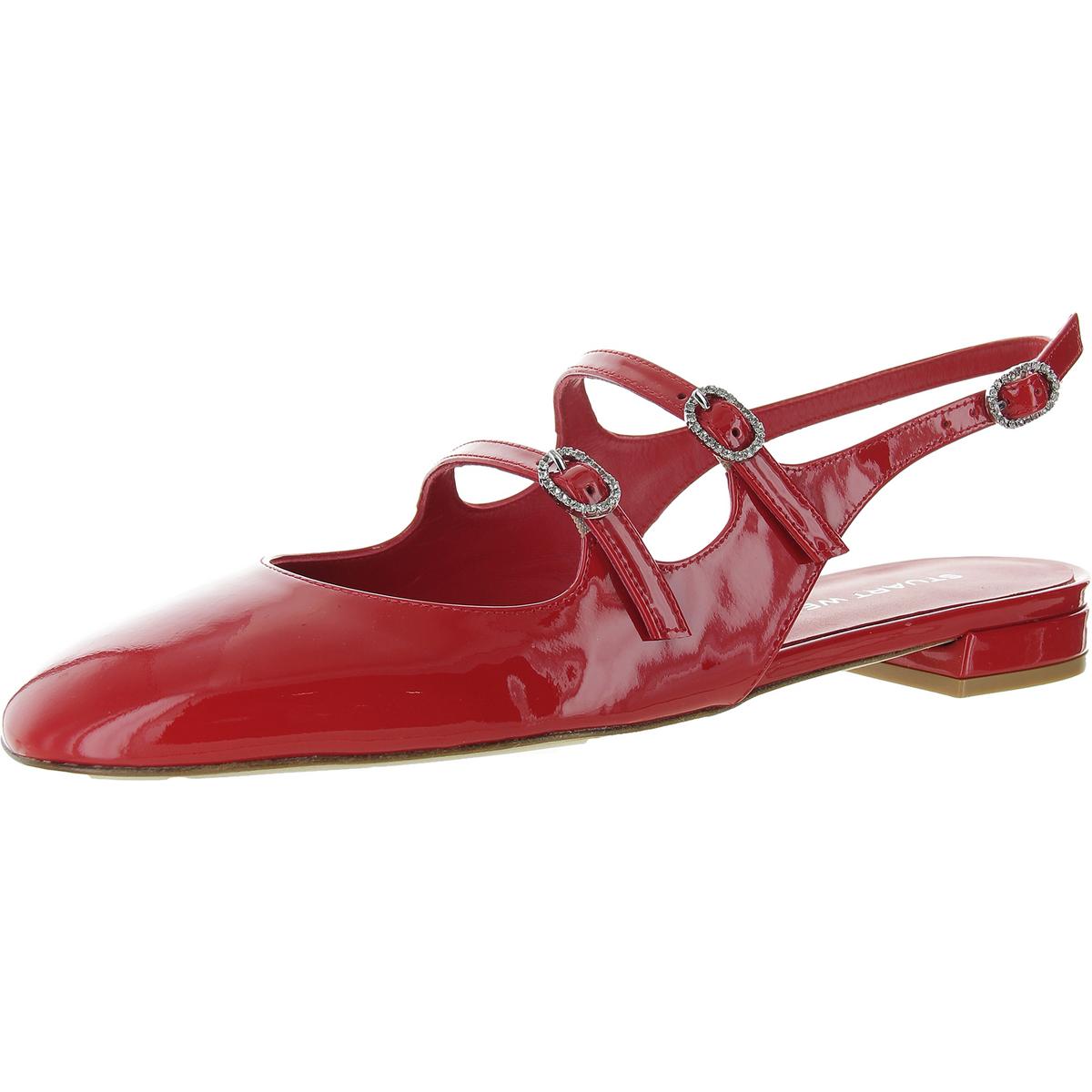 Claris Embellished Patent Leather Slingbacks