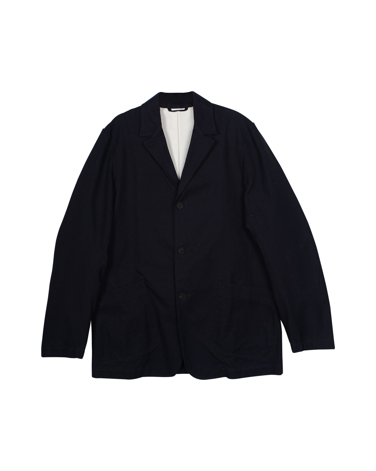 Acne Studios Single-Breasted Jacket in Navy Blue Cotton 7826342707260