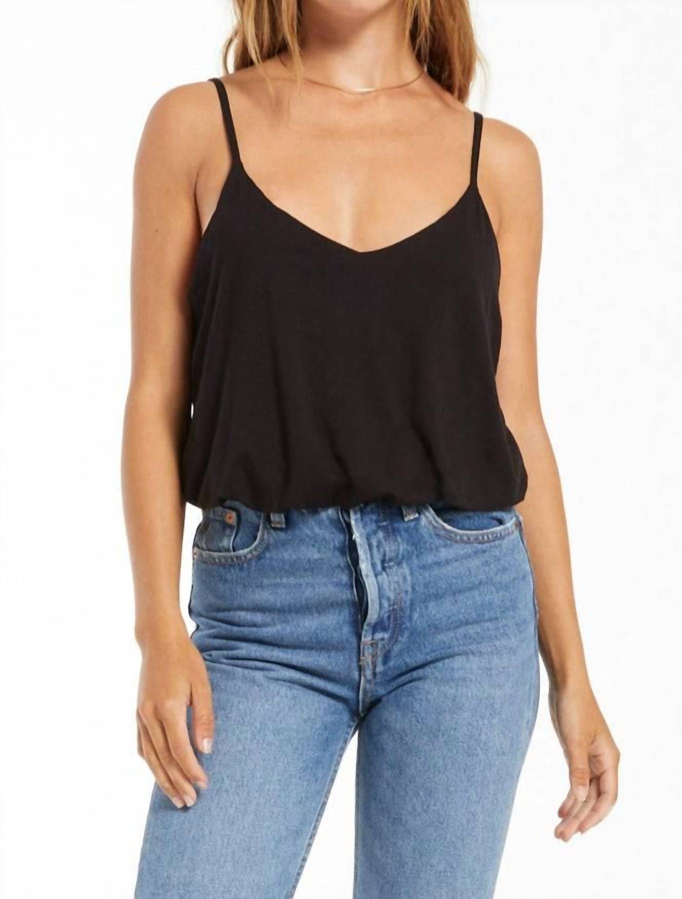 Mirabel Sleek Tank In Black