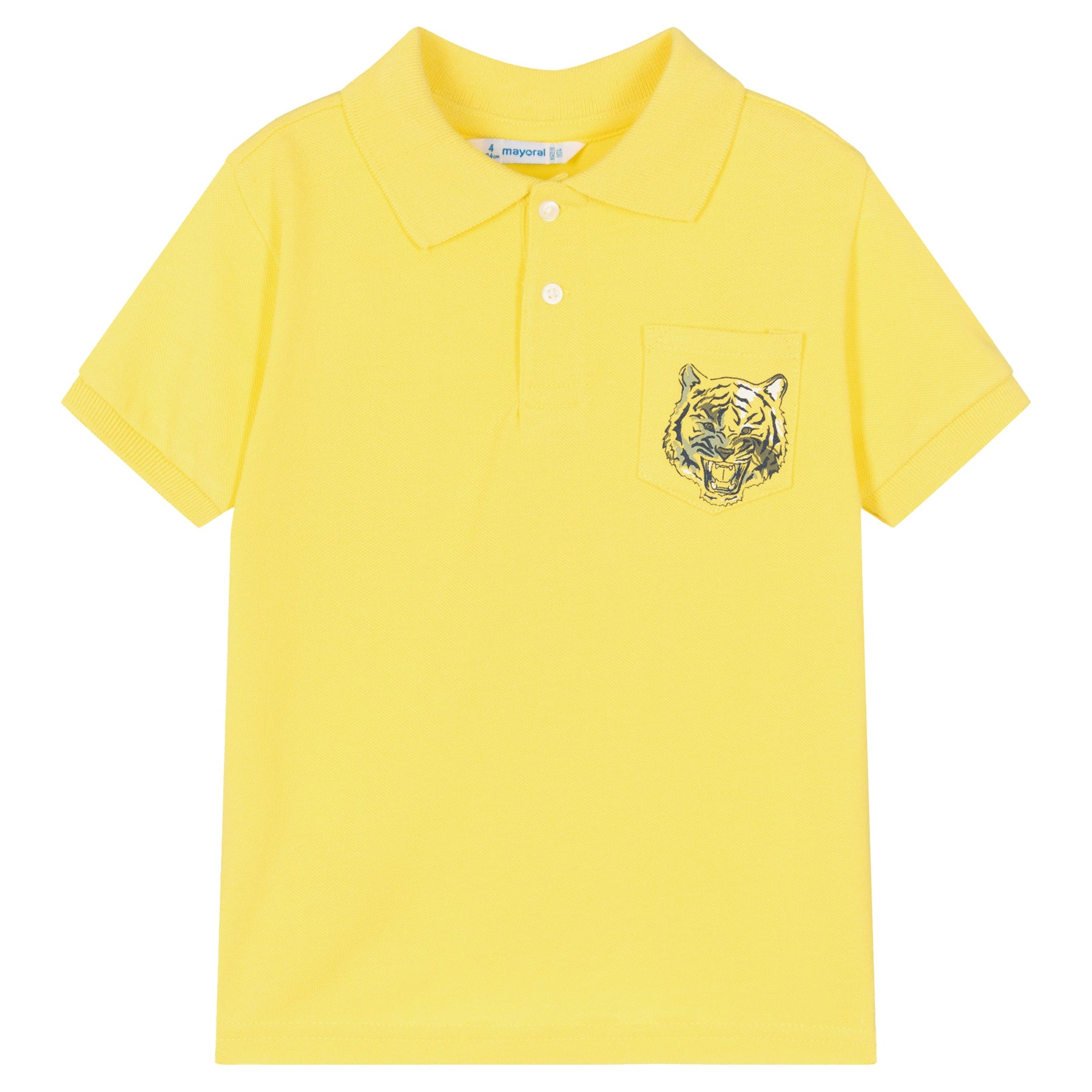 Yellow Tiger Graphic Polo