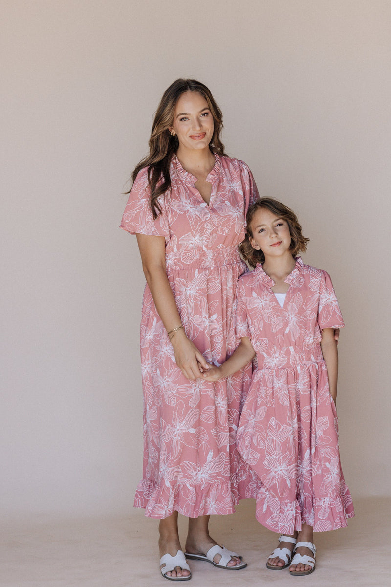 Gabby Maxi Dress in Light Pink Kids