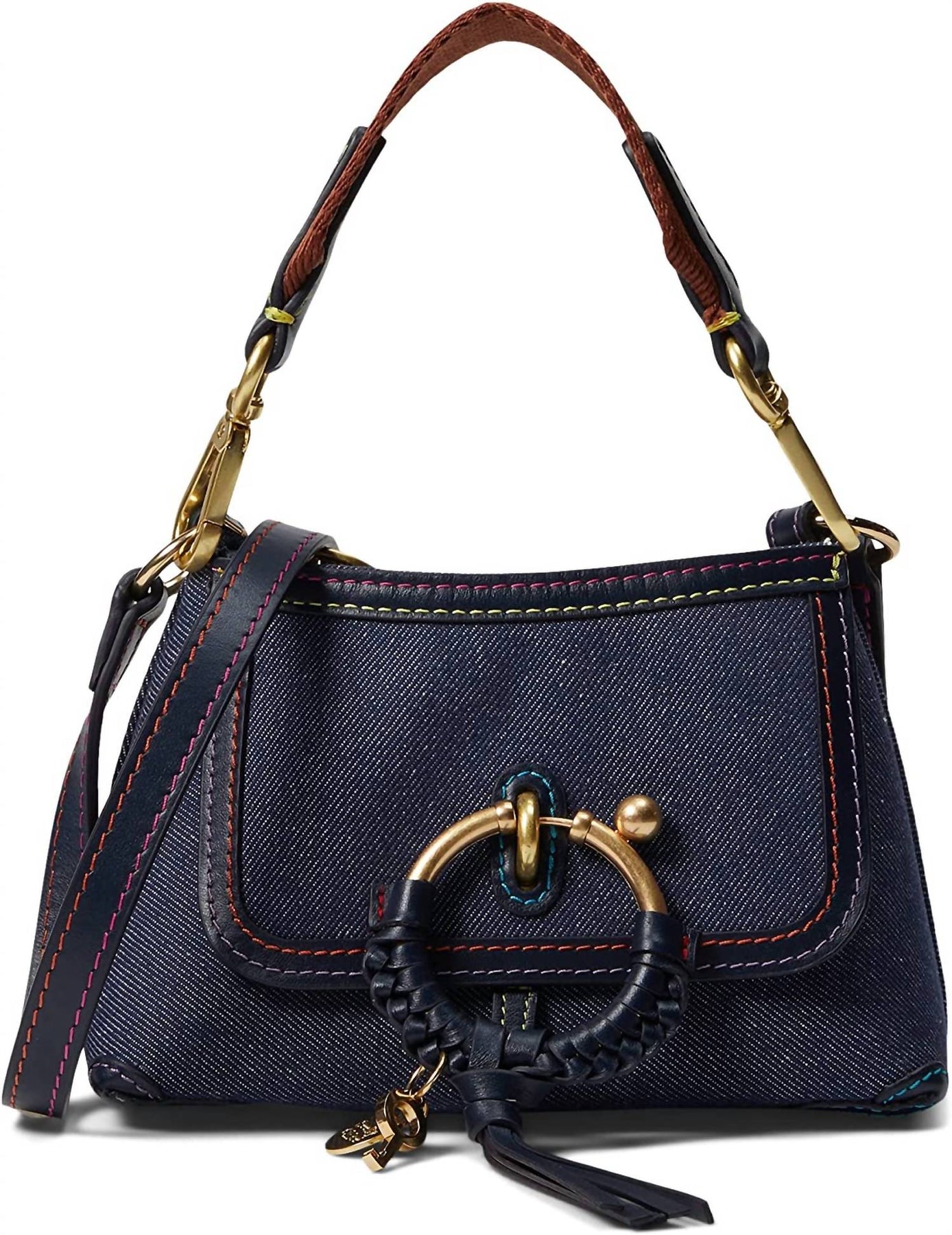 Joan Mini Hobo Bag In Denim