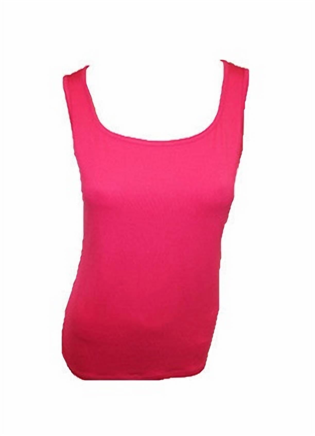 Bra-Friendly Tank Top In Fuchsia 7184194142268