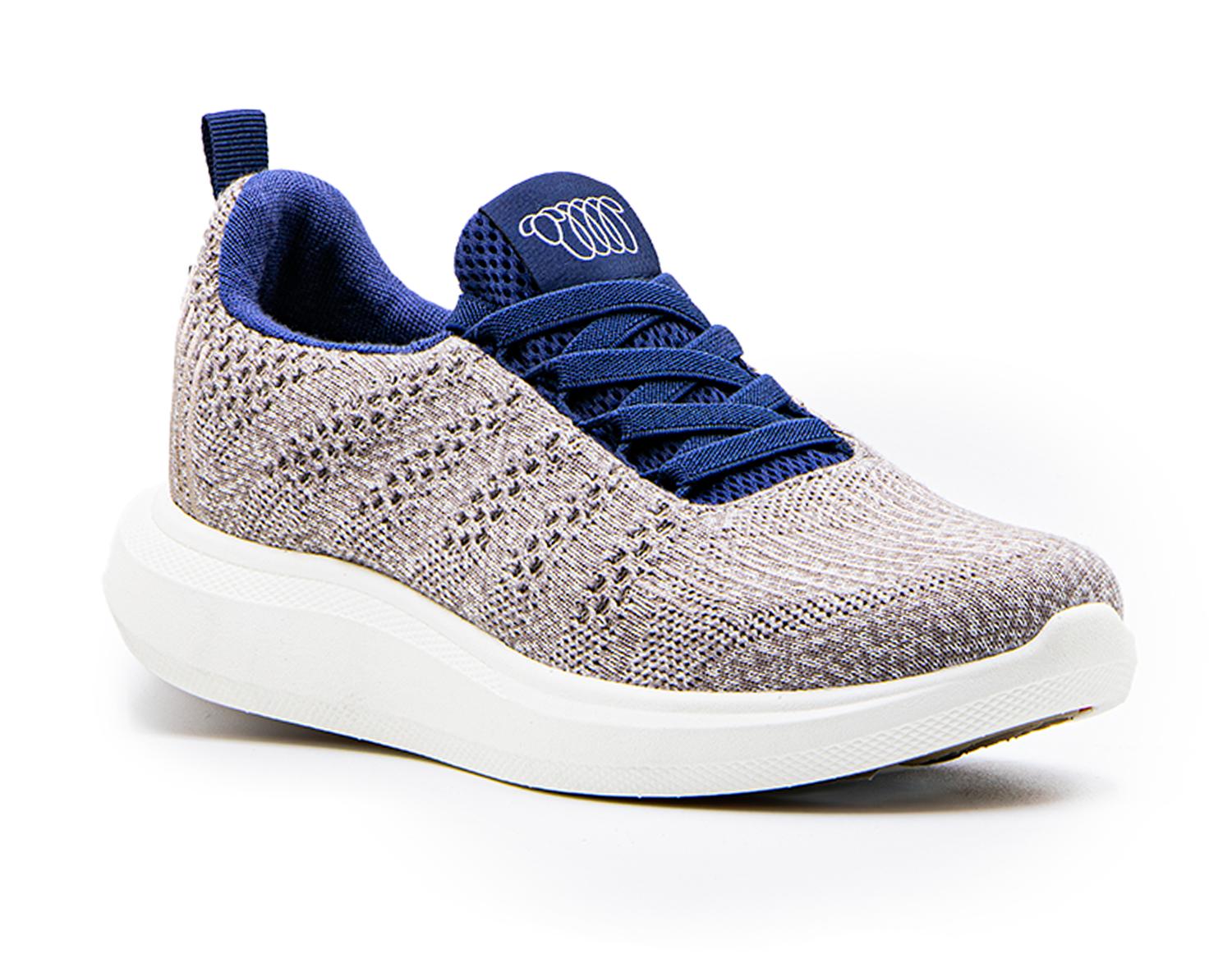 Women's Eden Sneaker In Natural Denim Merino Wool 7826013585468
