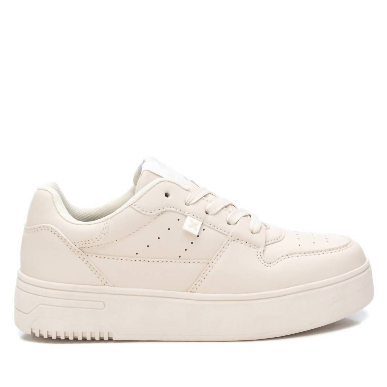 Women's Lace-Up Sneakers In Beige 7770369032252