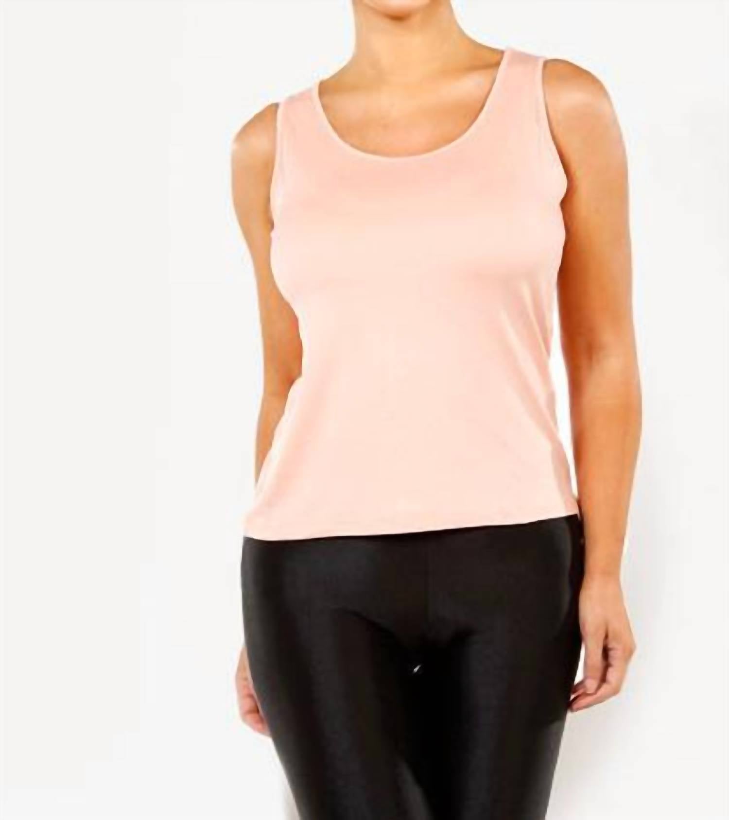 Bra-Friendly Tank Top In Pink