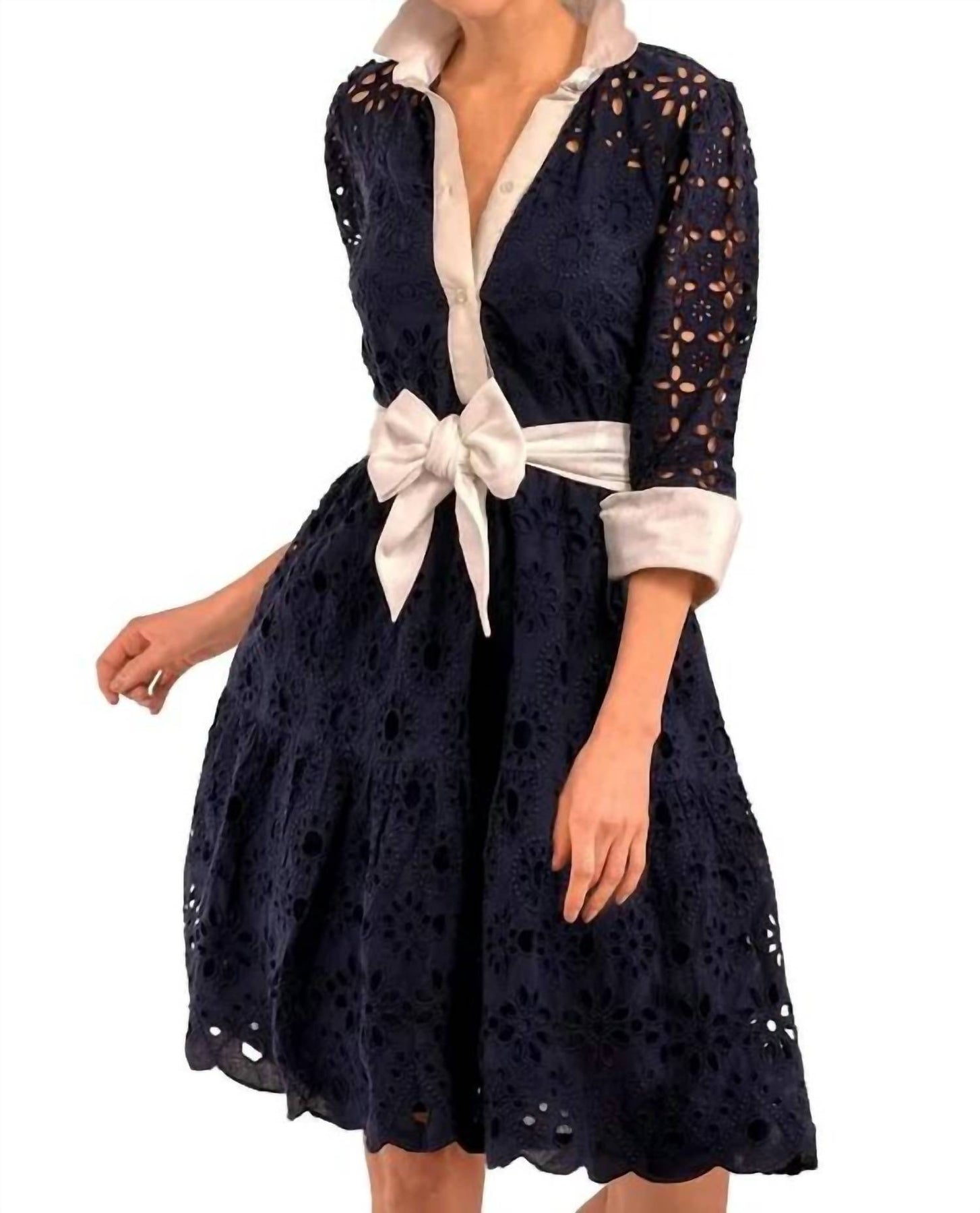 Little Bo Peep Dress In Navy Blue 7744982417468