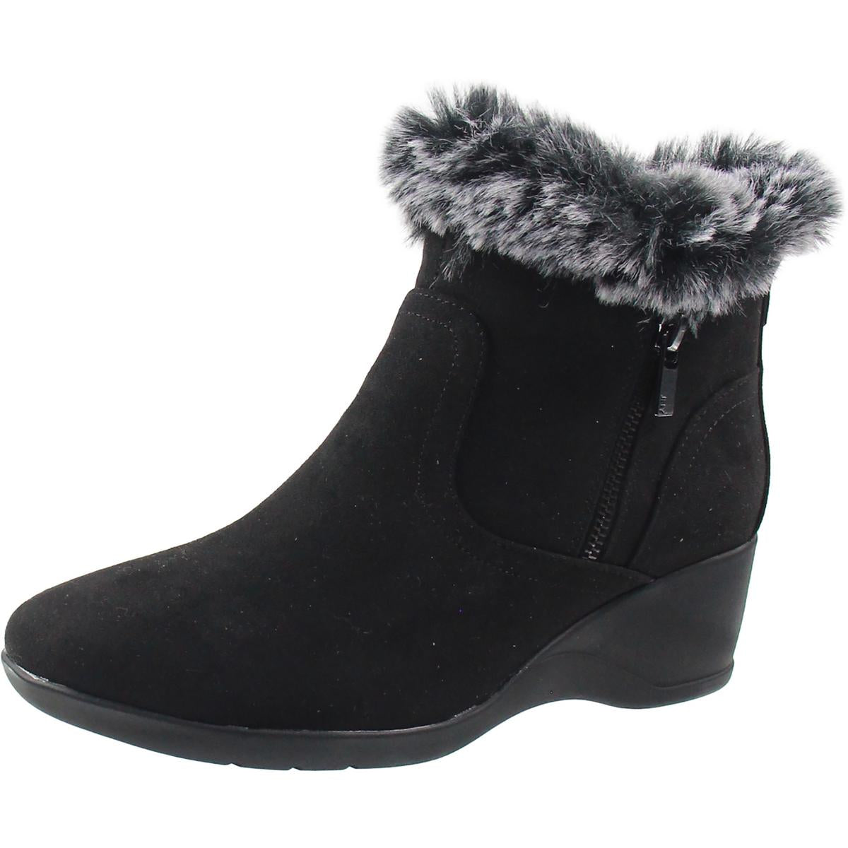 Carleen Faux Fur Wedge Boots
