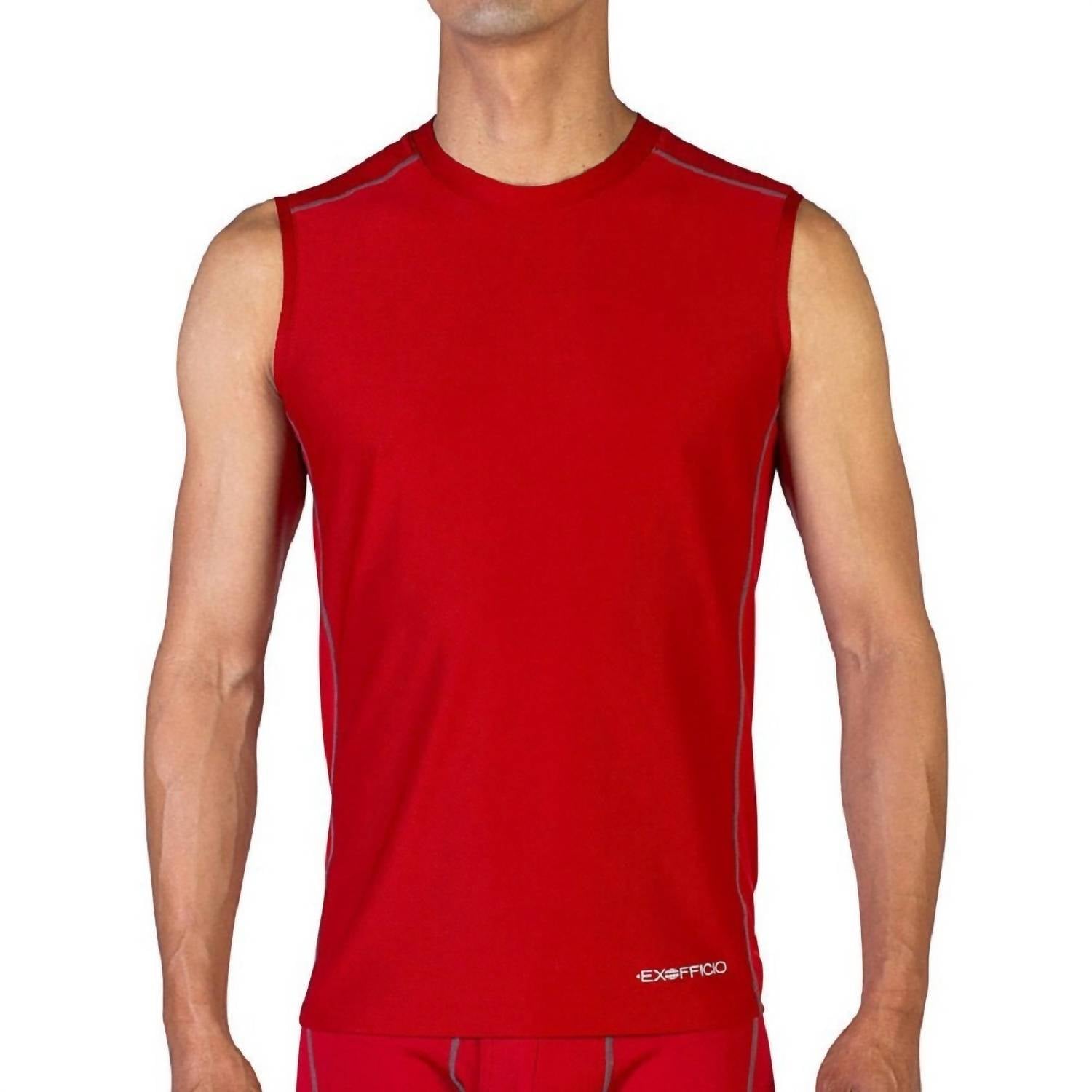Give-N-Go Sport Mesh Sleeveless Crew Shirt In Stop