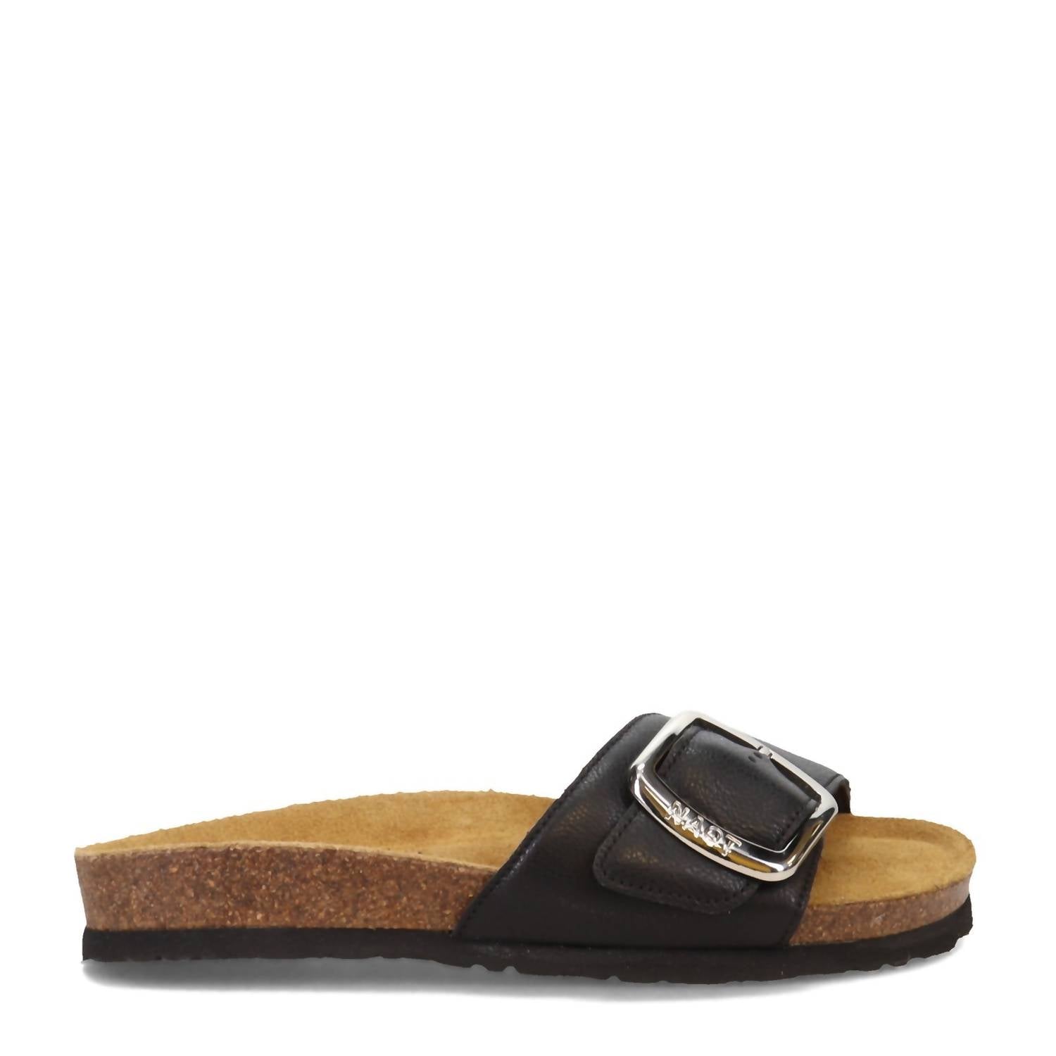 Women's Maryland Sandal In Classic Black Leather