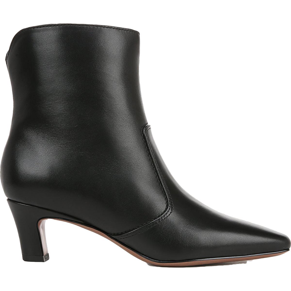 Alexandria Zipper Leather Booties