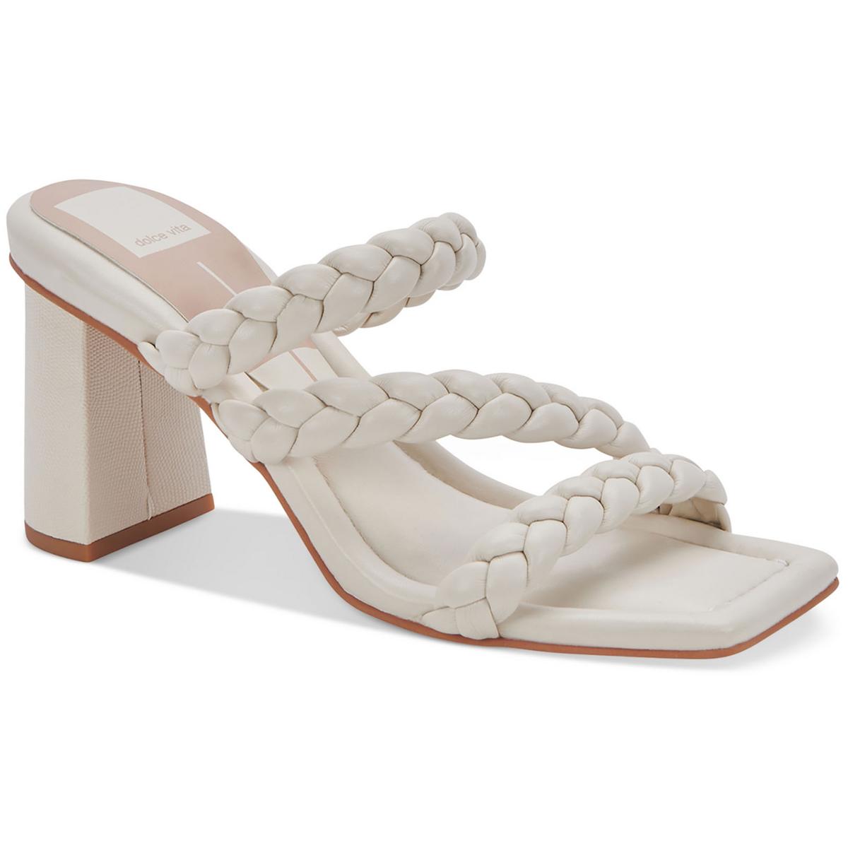 Pang Faux Leather Square Toe Block Heel