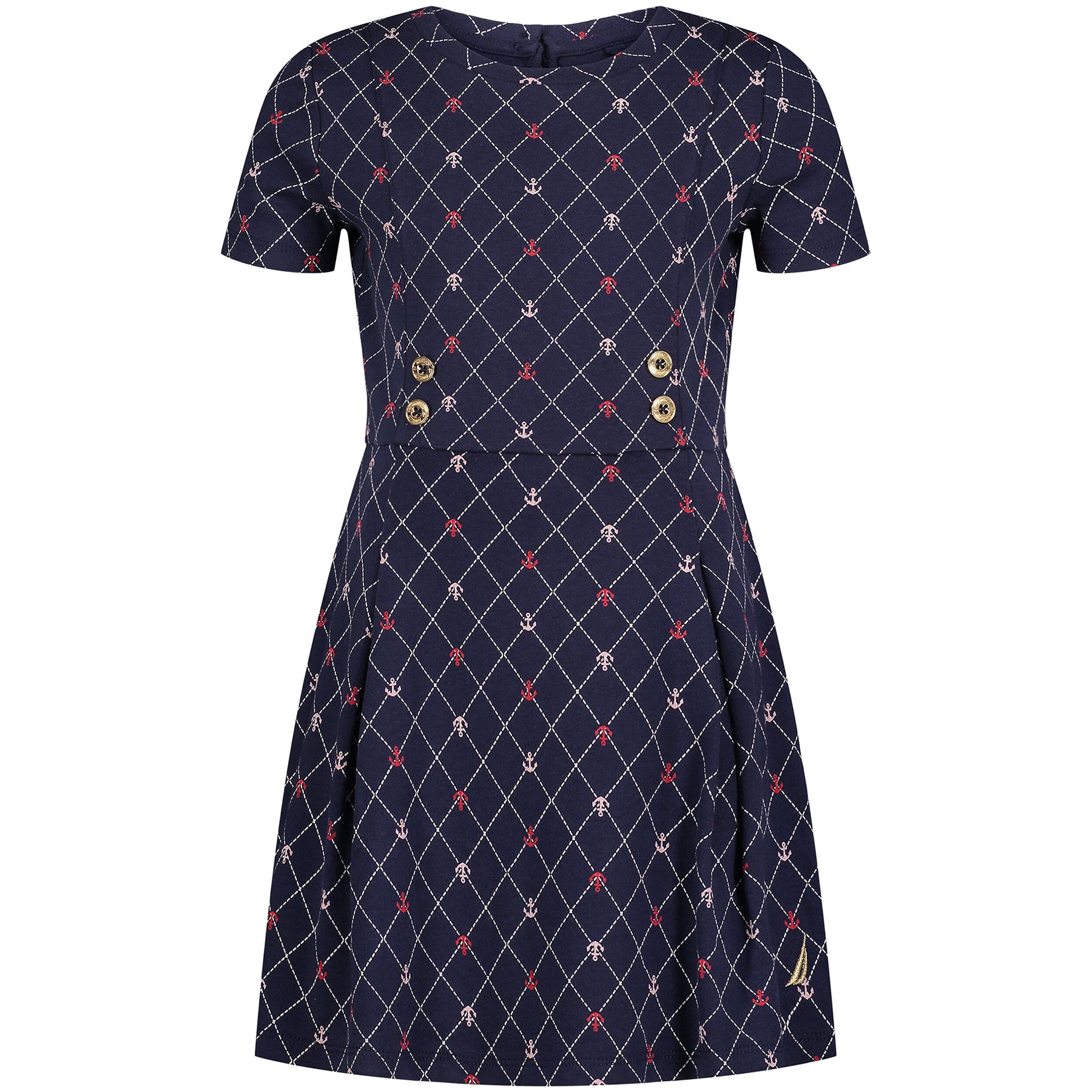 Nautica Little Girls Anchor Print Dress (4-6X)