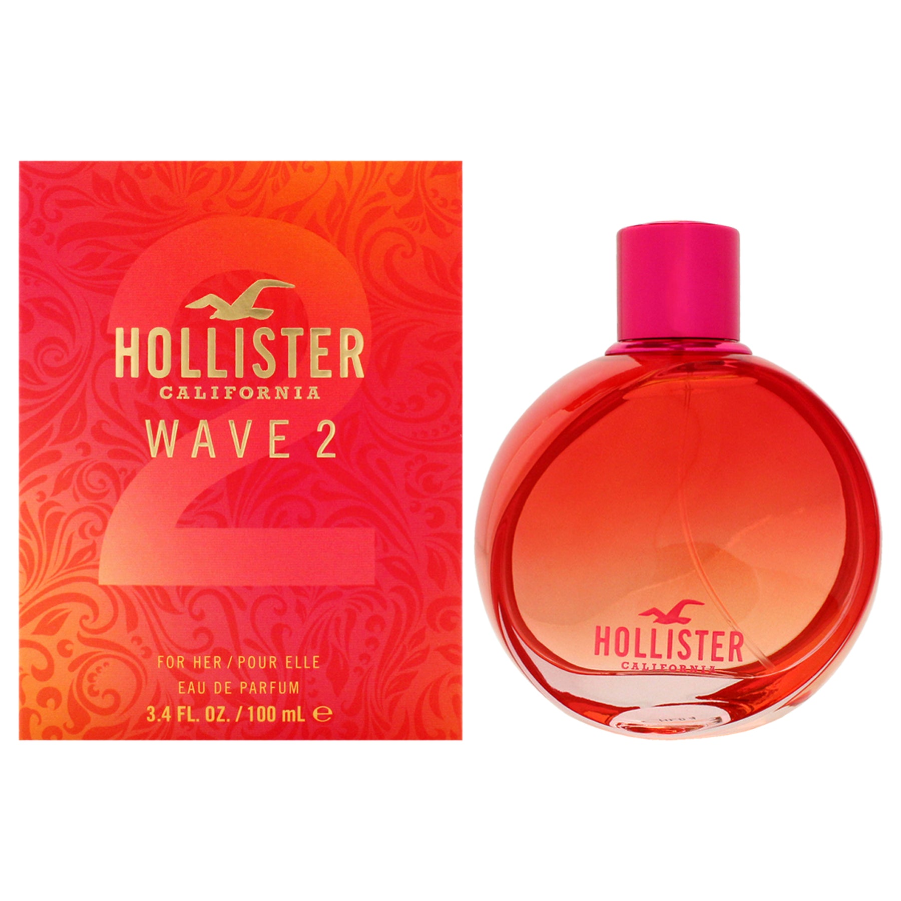 Wave 2 by Hollister for Women - 3.4 oz EDP Spray 7830418620476