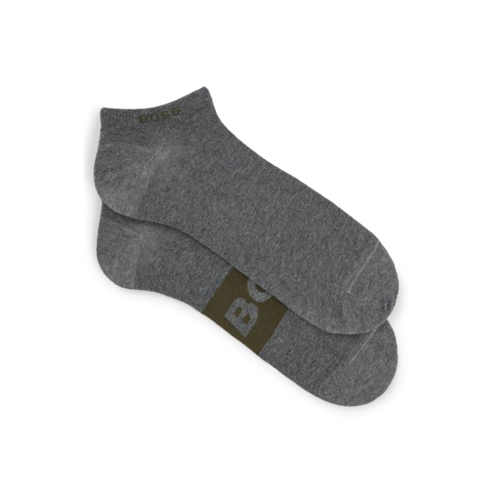 Two-pack of ankle socks in a cotton blend