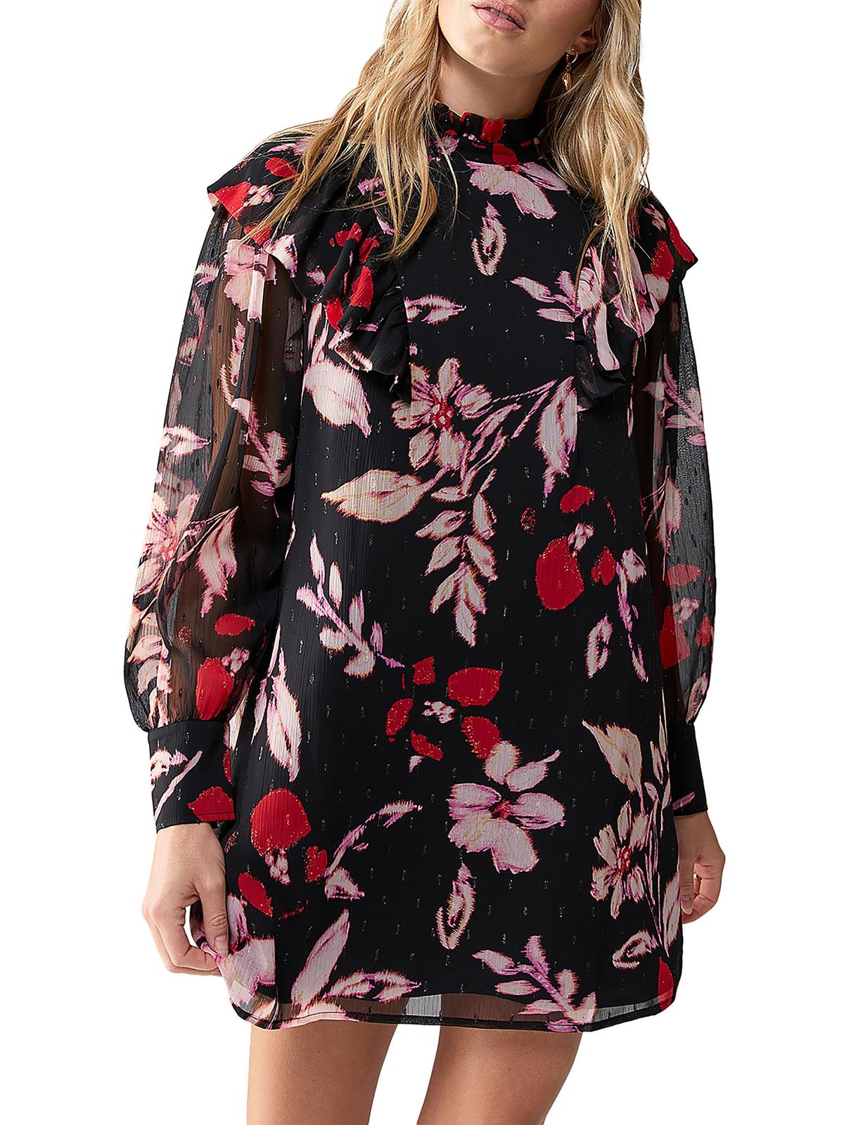 Twice As Cute Womens Metallic Mini Babydoll Dress 7761245503548