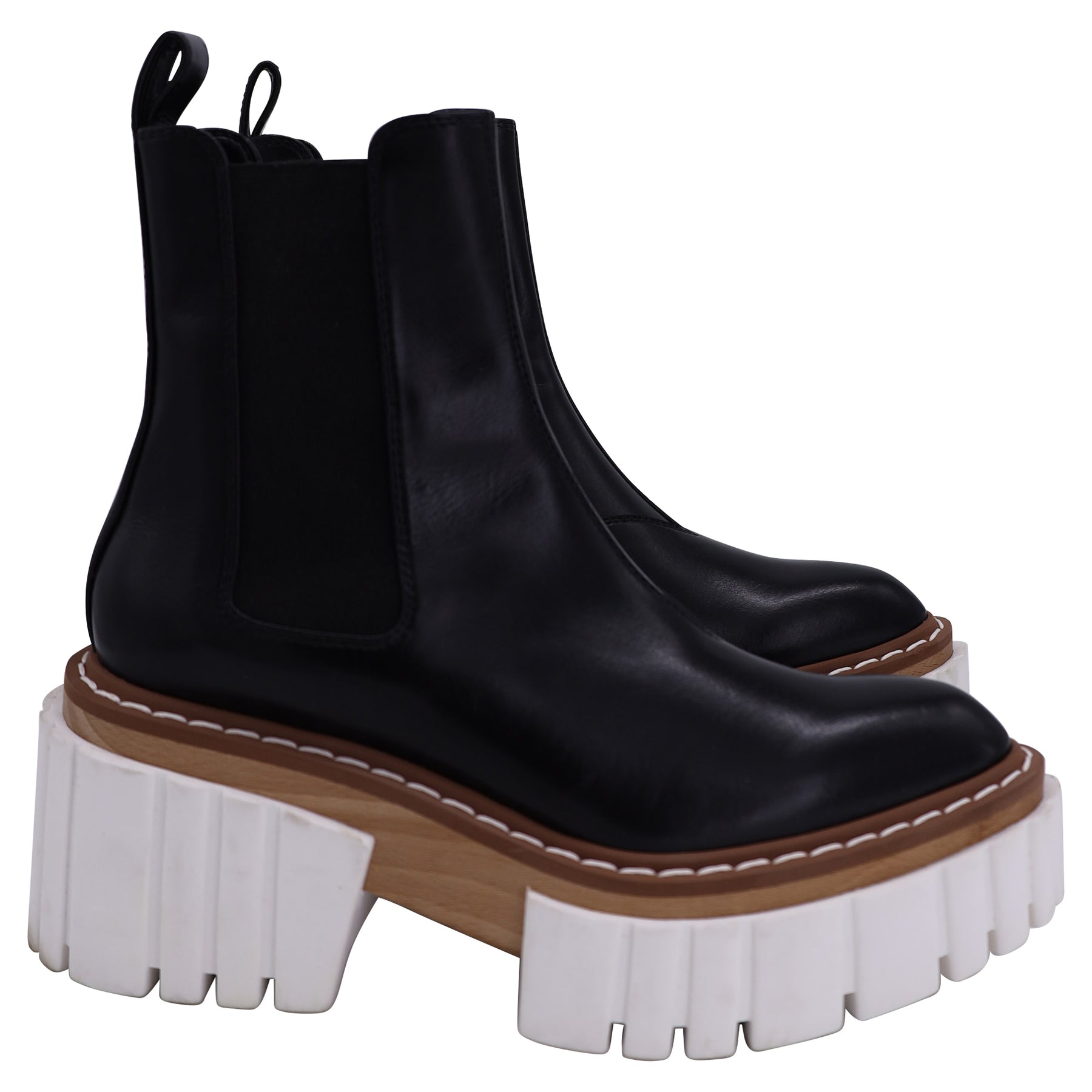 Stella McCartney Emilie Boots in Black Faux Leather