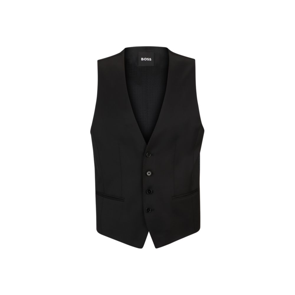 Single-breasted waistcoat in virgin-wool serge 7581111451708