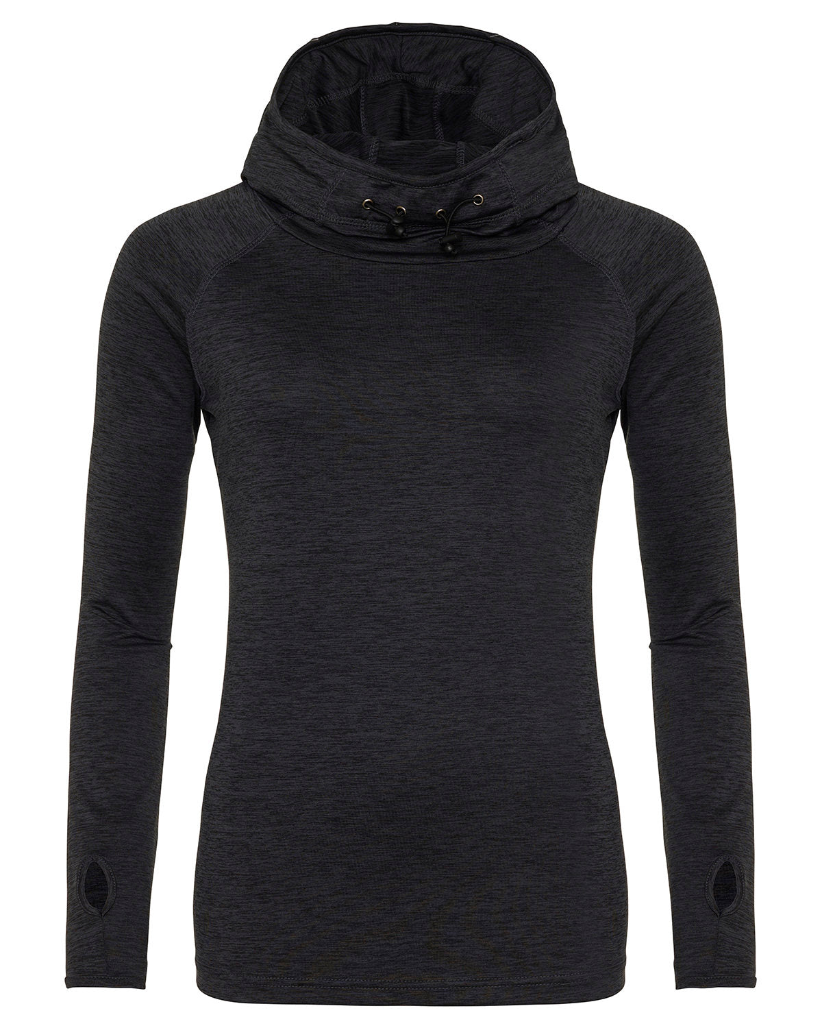 AWDis Ladies' Cool Cowl-Neck Long-Sleeve Hooded T-Shirt