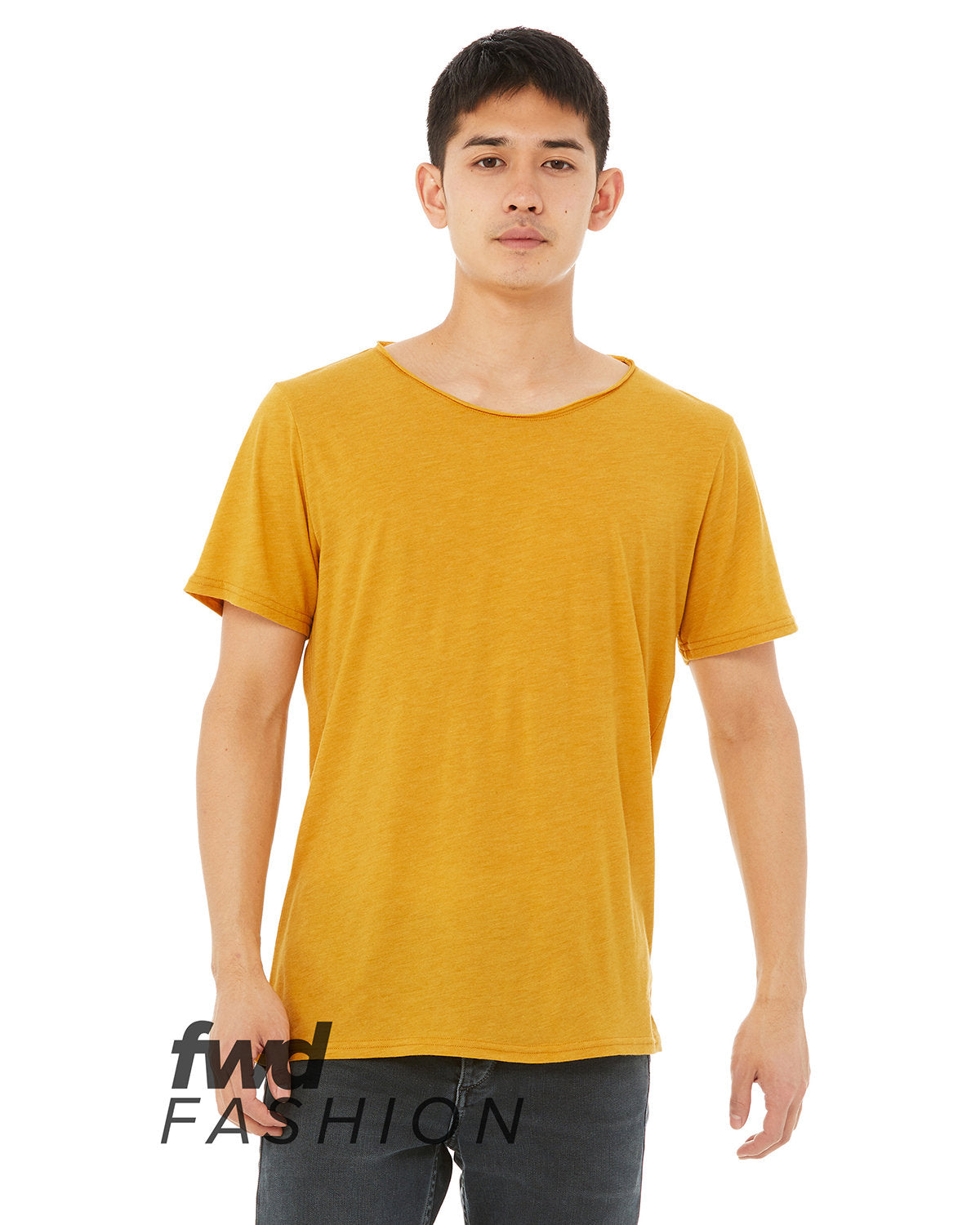 BELLA + CANVAS FWD Fashion Unisex Triblend Raw Neck T-Shirt