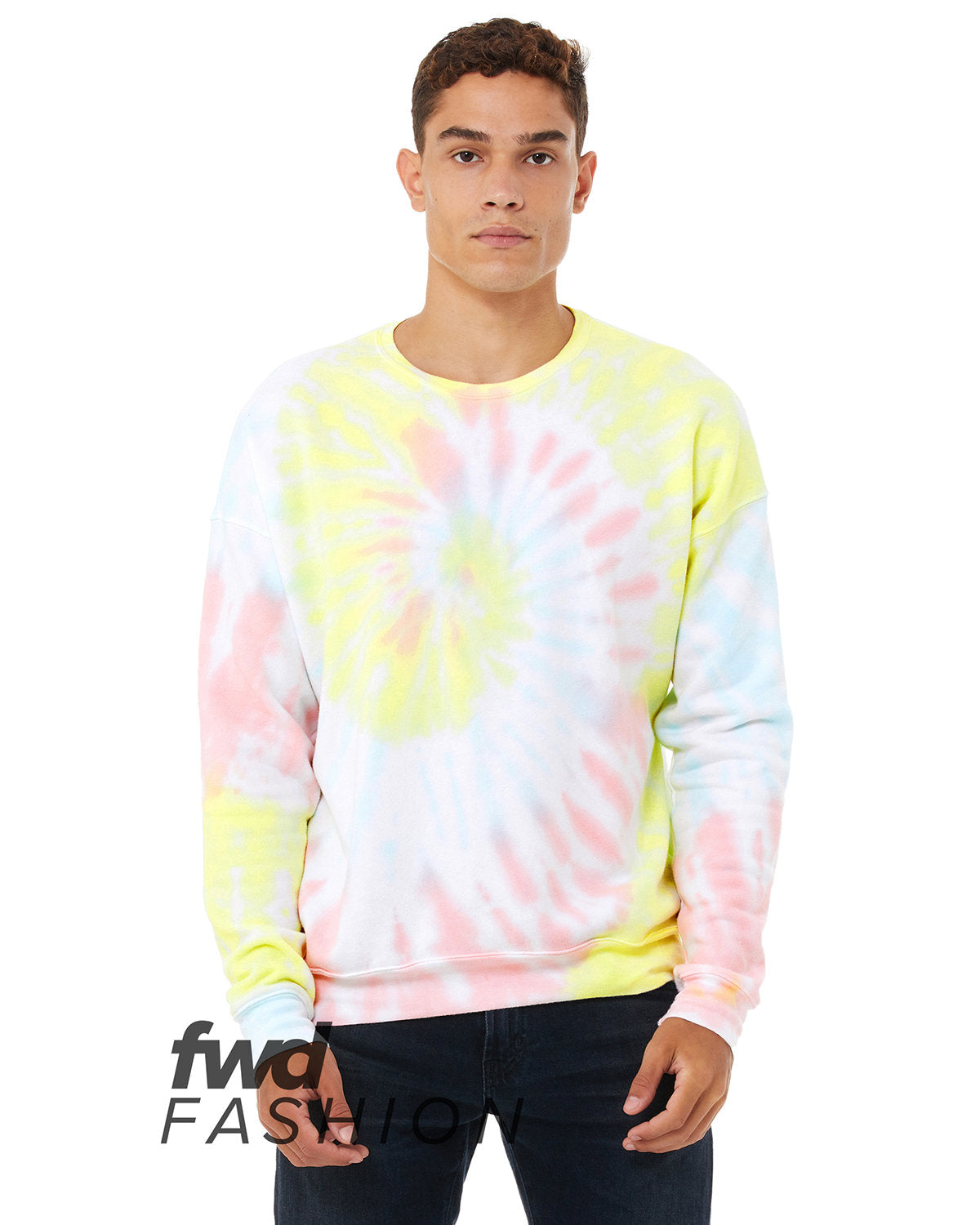 BELLA + CANVAS FWD Fashion Unisex Tie-Dye Pullover Sweatshirt