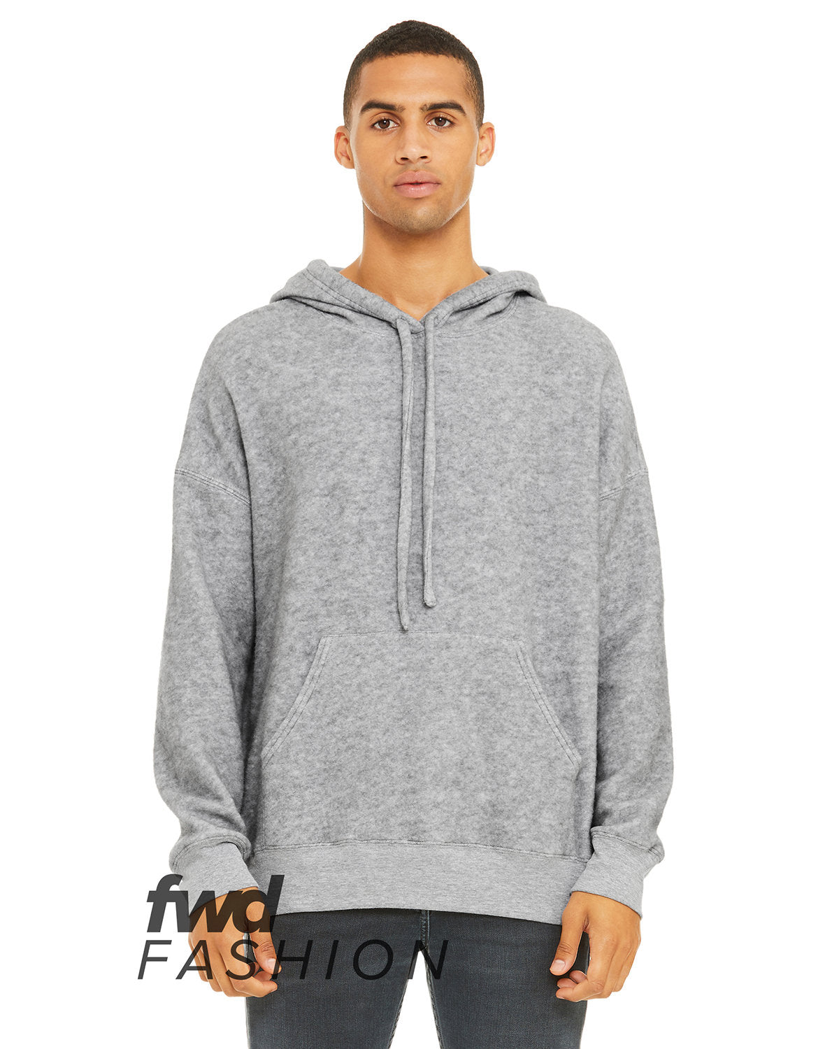 BELLA + CANVAS Men's FWD Fashion Sueded Fleece Pullover Sweatshirt
