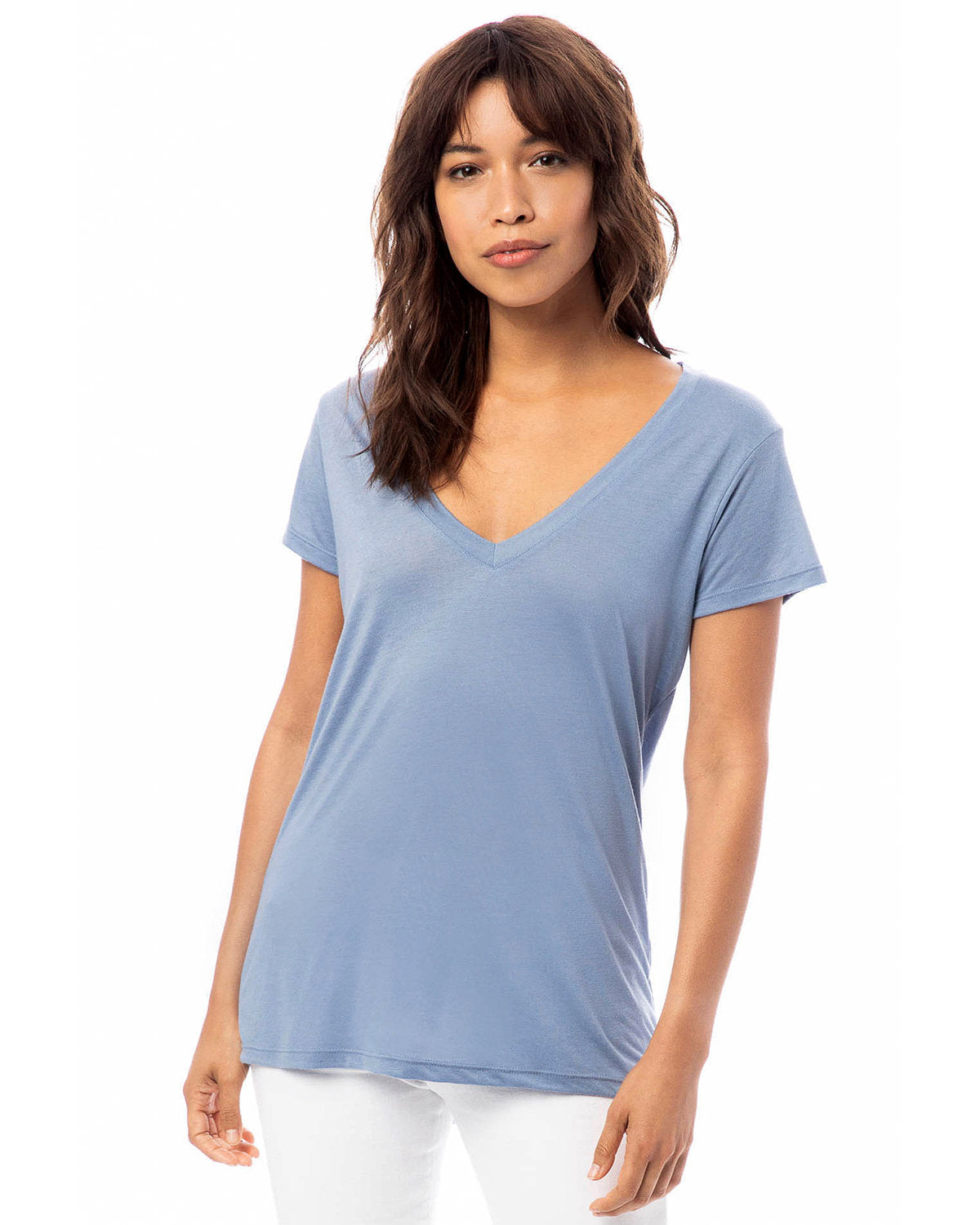 Alternative Ladies' Slinky-Jersey V-Neck T-Shirt