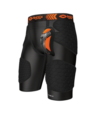 Shock Doctor Youth HEX Compression Fit Impact With Ultra Carbon Flex Cup Short