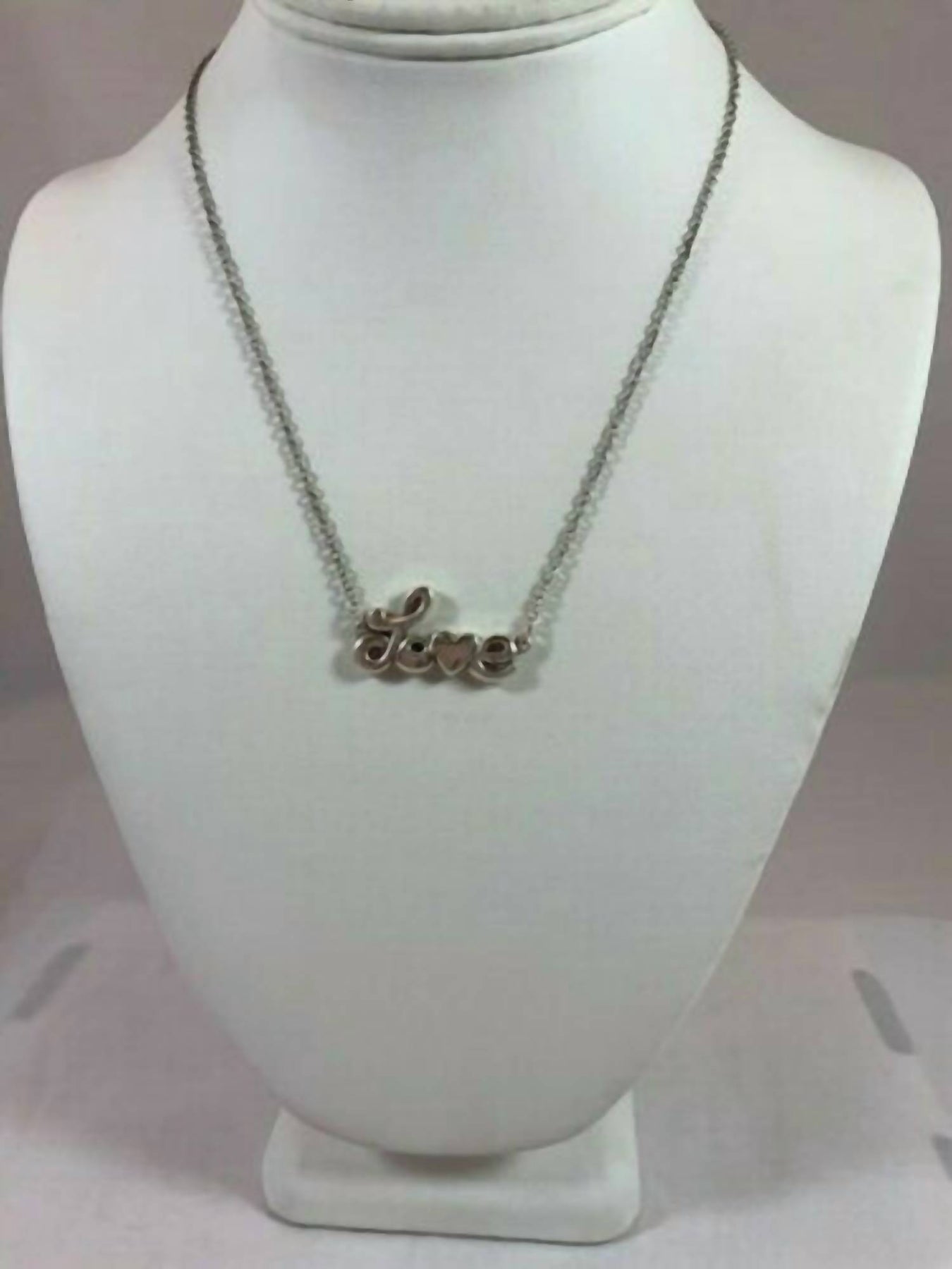 All You Need Is Love Necklace In Silver