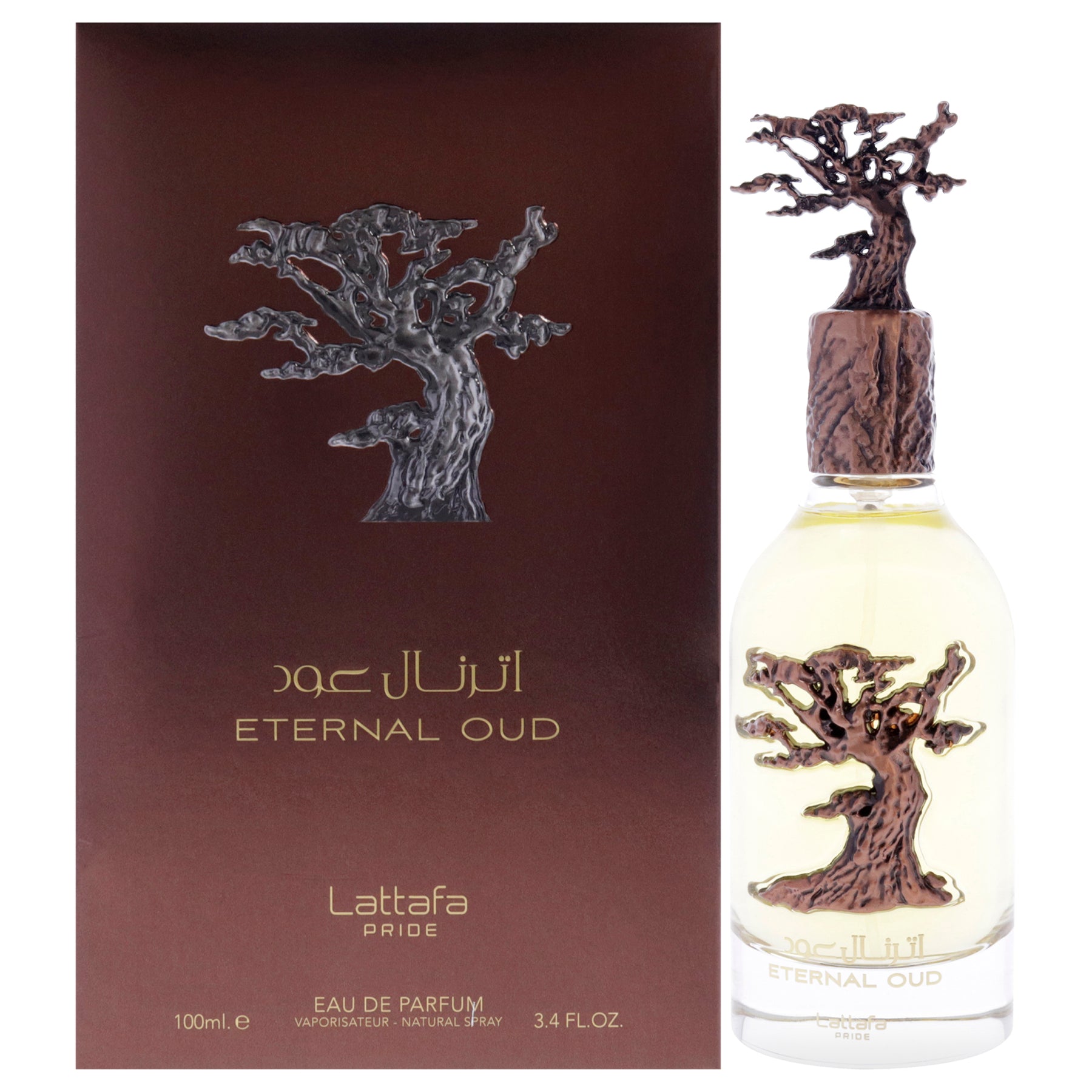Eternal Oud by Lattafa for Men - 3.4 oz EDP Spray 7831238934588
