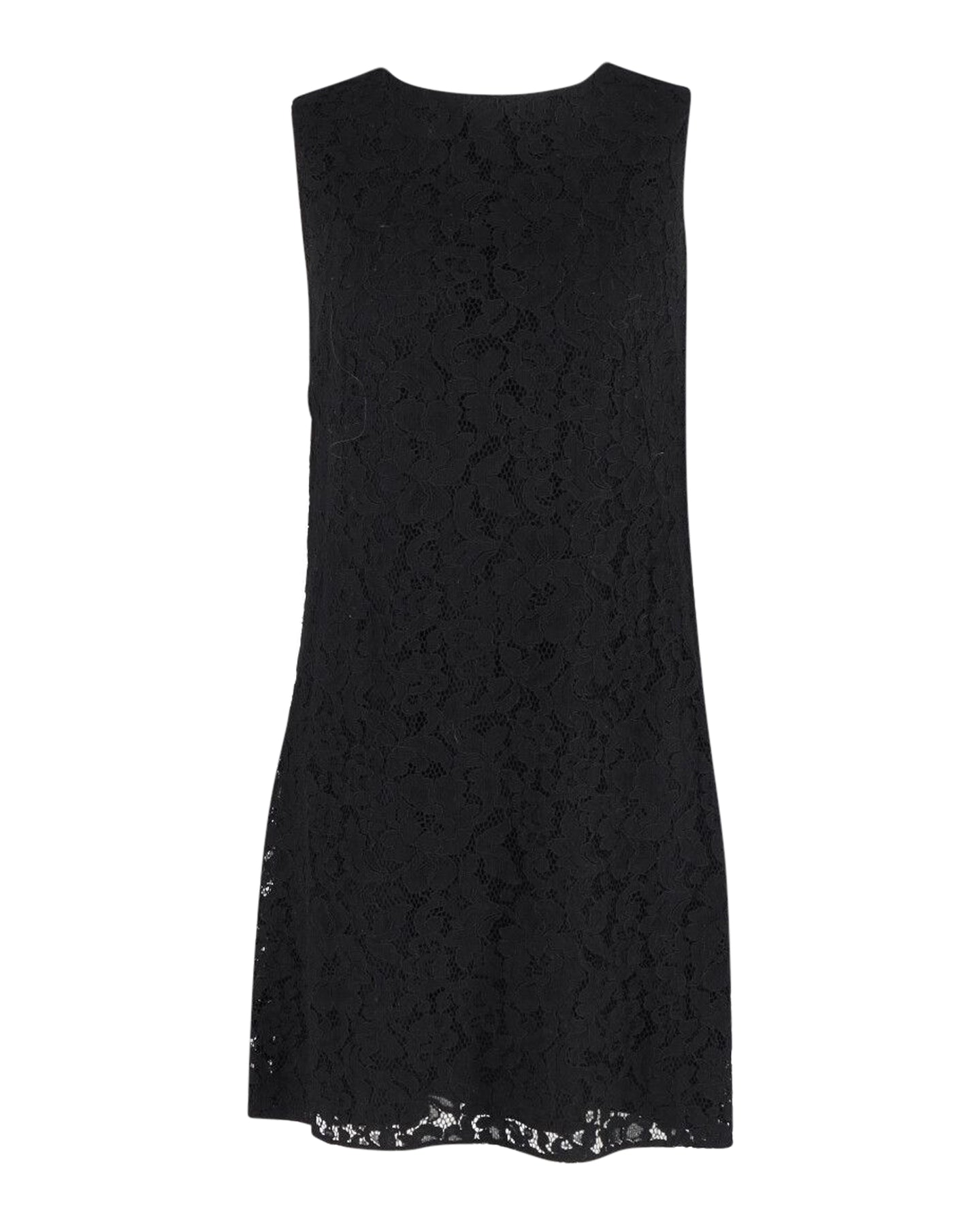 Dolce & Gabbana Lace Sleeveless Mini Dress in Black Viscose 7802201440316