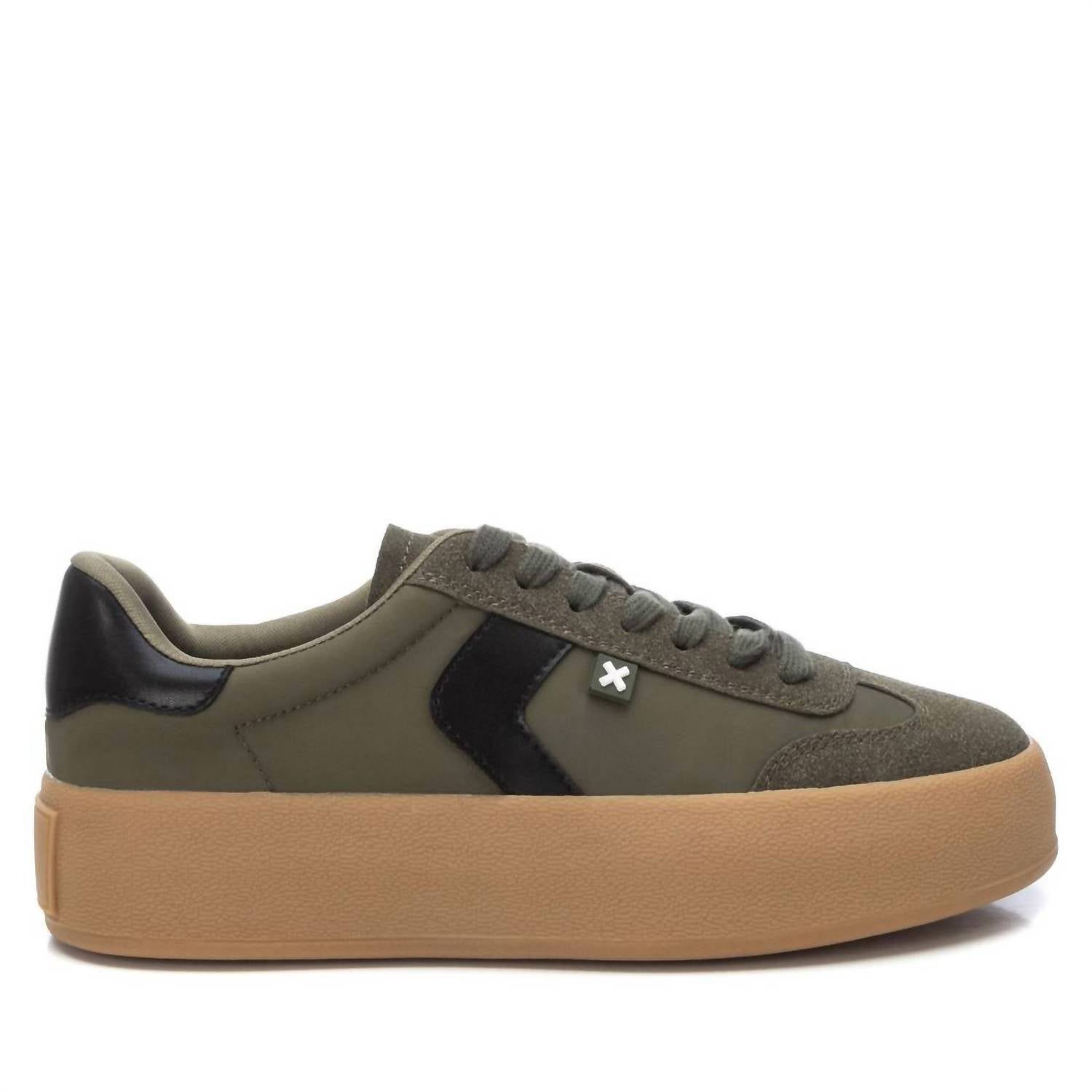 Women's Textile Sneakers In Khaki 7770385383484