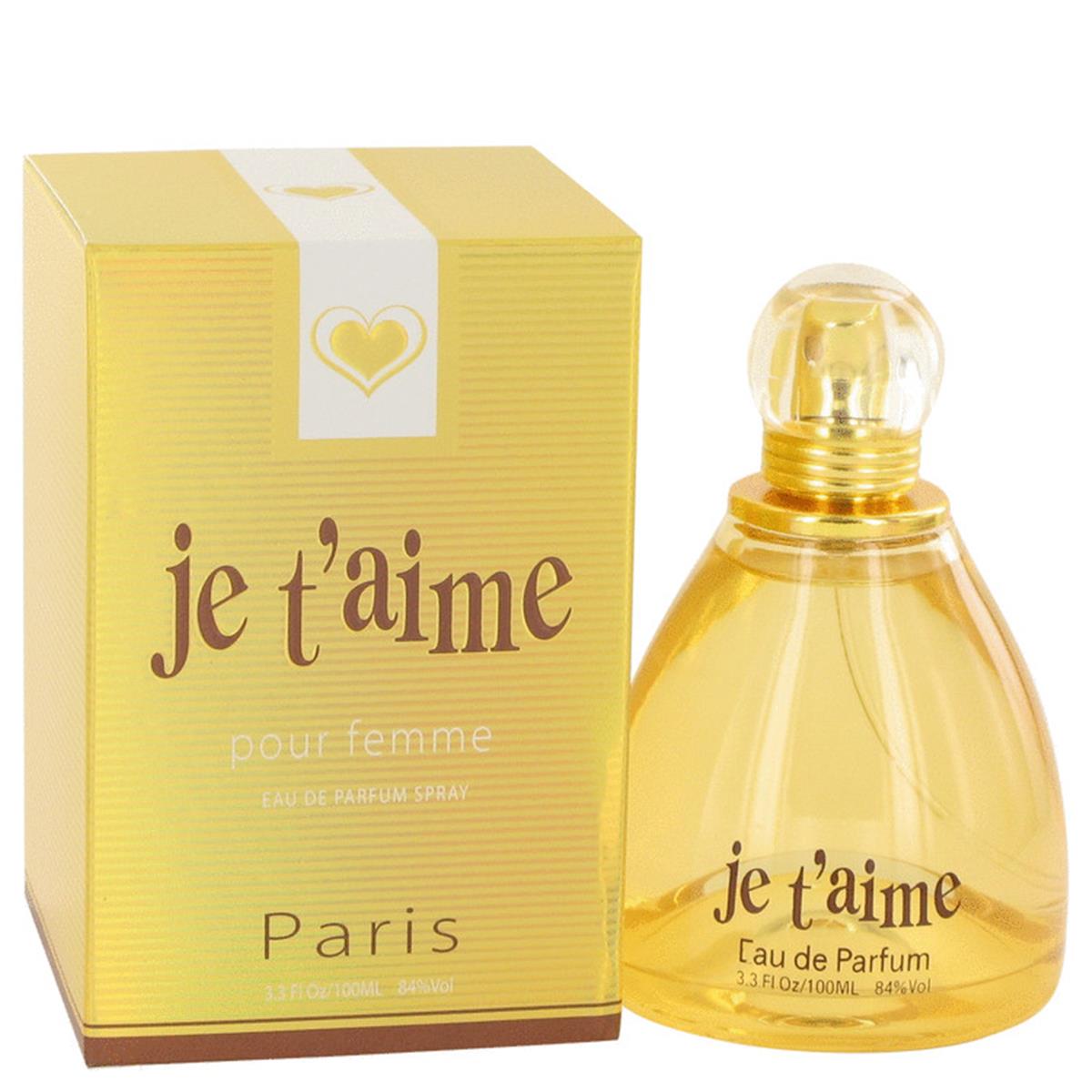YZY Perfume 529202 3.3 oz Je Taime by YZY Perfume Eau De Parfum Spray for Women