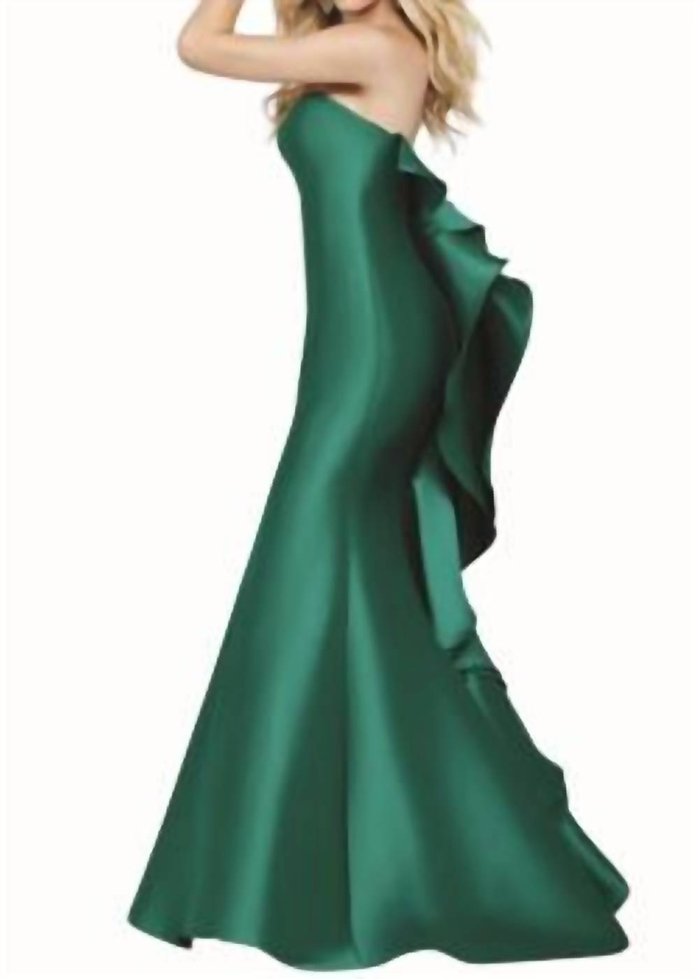 Sweetheart Neckline Gown In Emerald