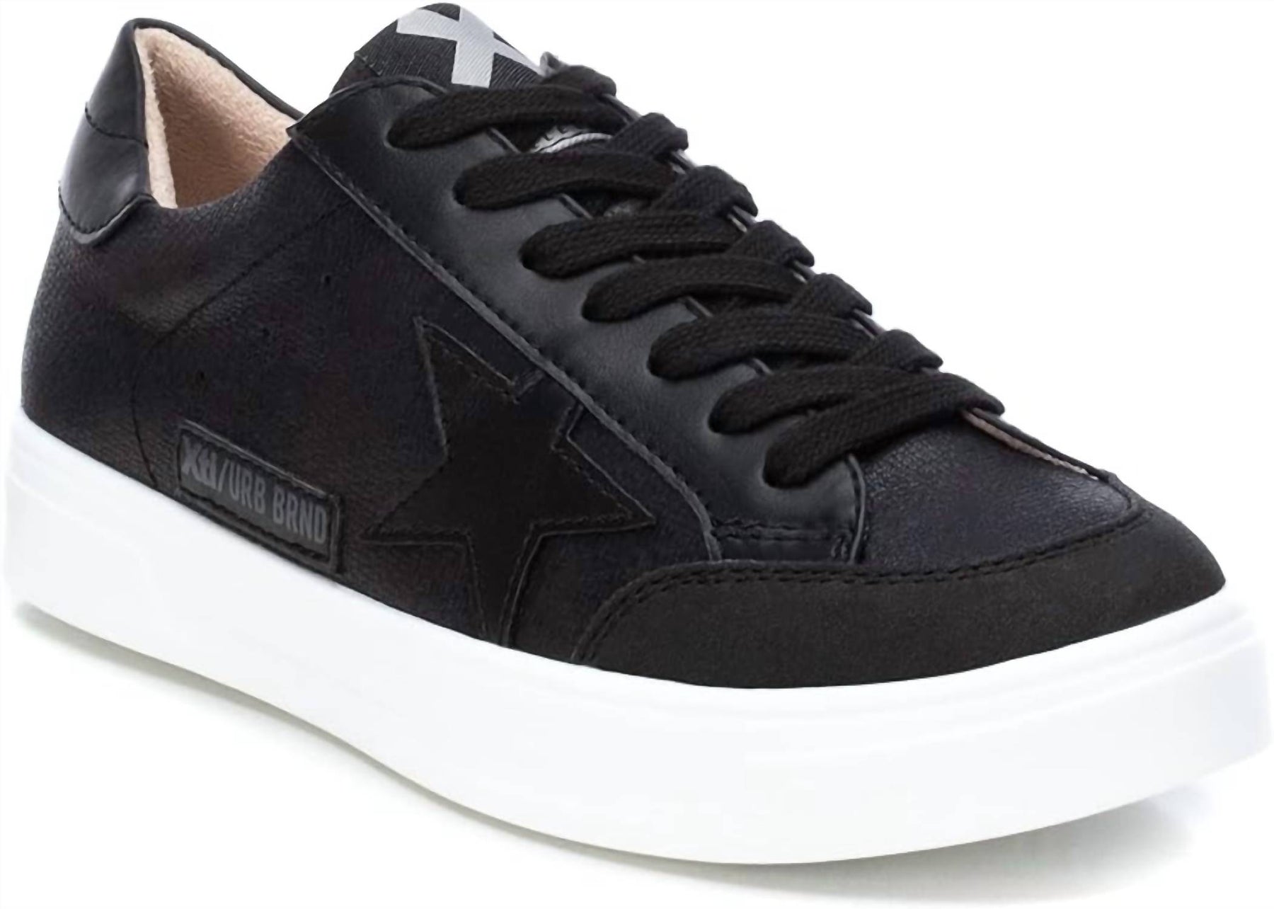 Women's Lace-Up Sneakers In Black 7660637487164