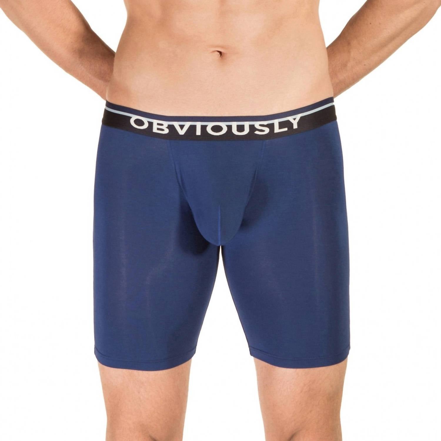 Primeman 9 Inch Leg Boxer Brief In Navy