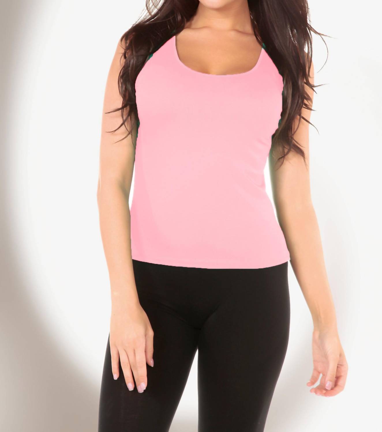 Bra-Friendly Tank Top In Pink 7184215703612