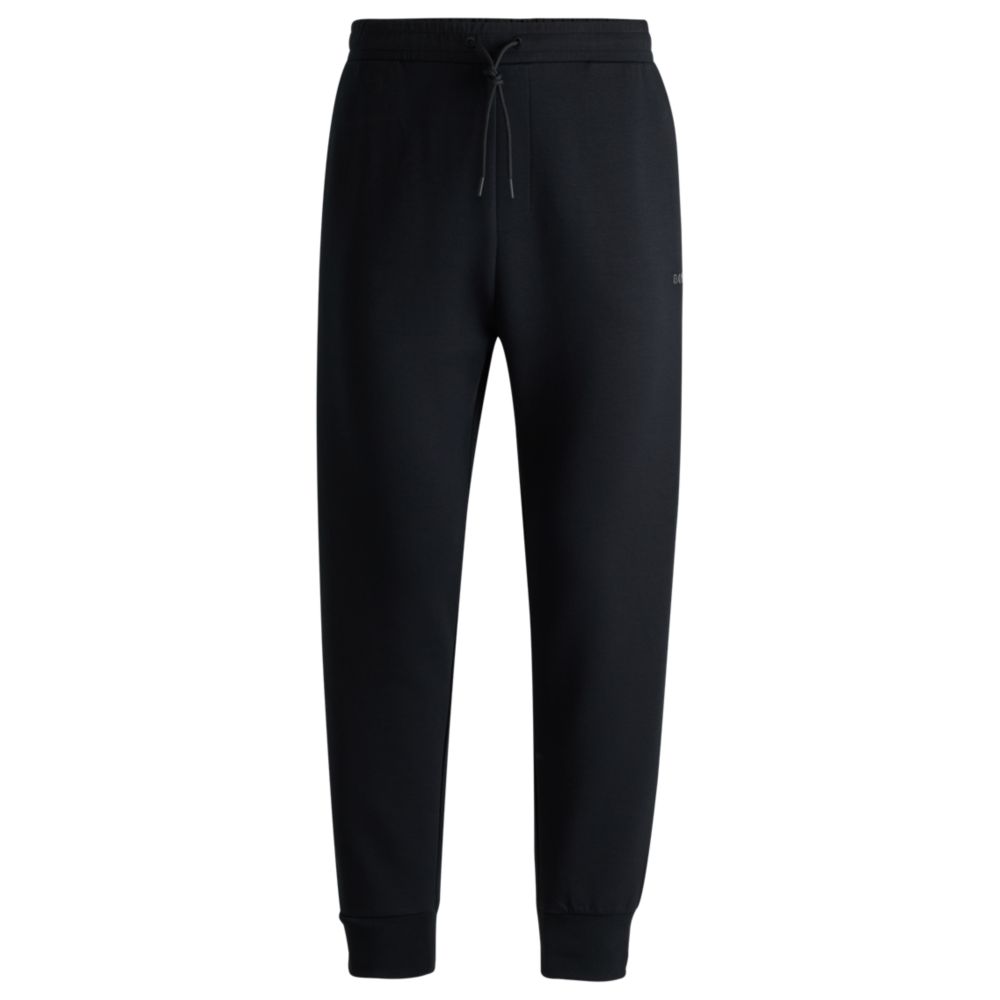 Stretch-cotton tracksuit bottoms with logo print