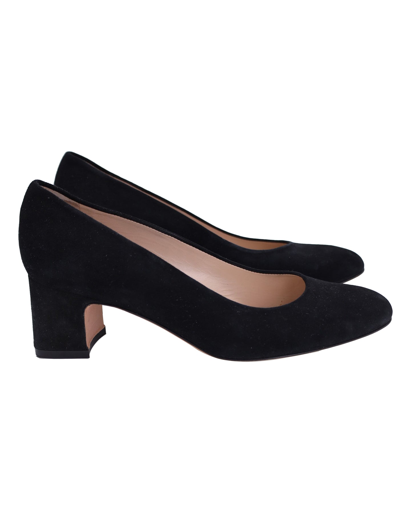 Stuart Weitzman Mary Ann 60 Pumps in Black Suede