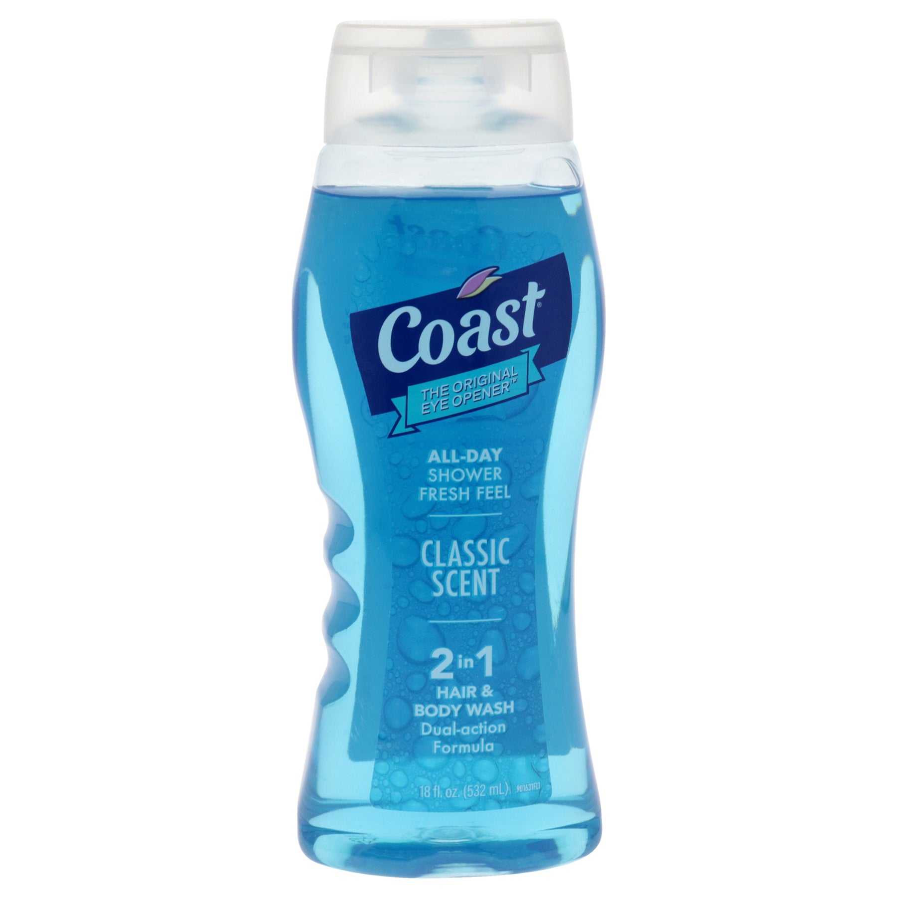 2-in-1 Hair and Body Wash - Classic Scent by Coast for Unisex - 18 oz Body Wash 7831185162300