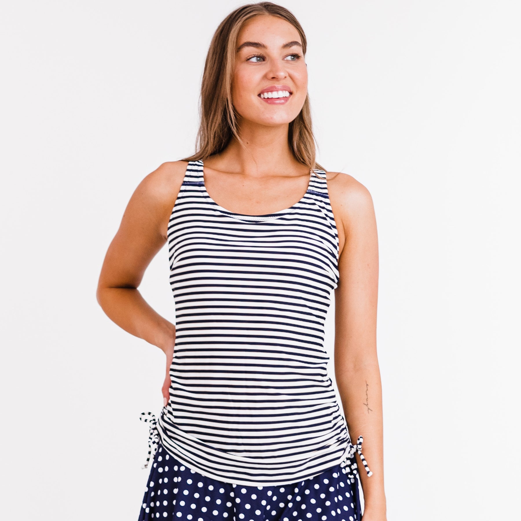 Women's Maya Maya Tankini Swim Top With Removable Cups - Patterns 7761305796668