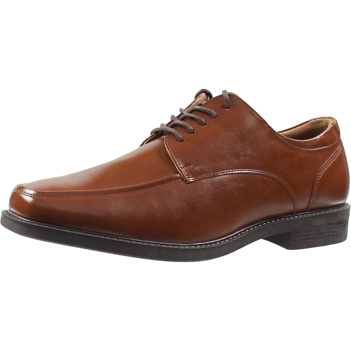 Kirk Lace-Up Faux Leather Derby Shoes