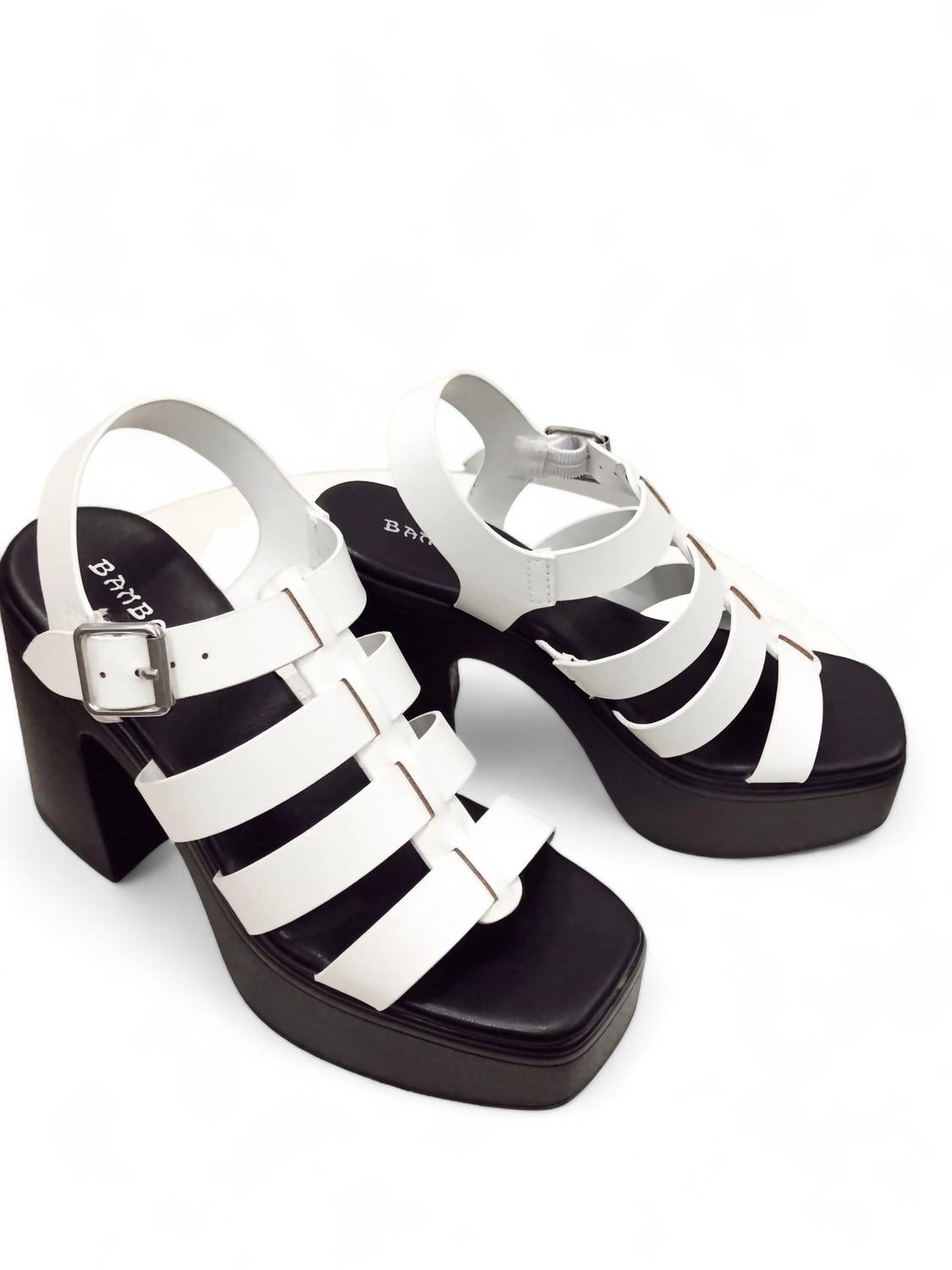 Women's Domain Platform Fisherman Heel Sandal In White 7760126443580