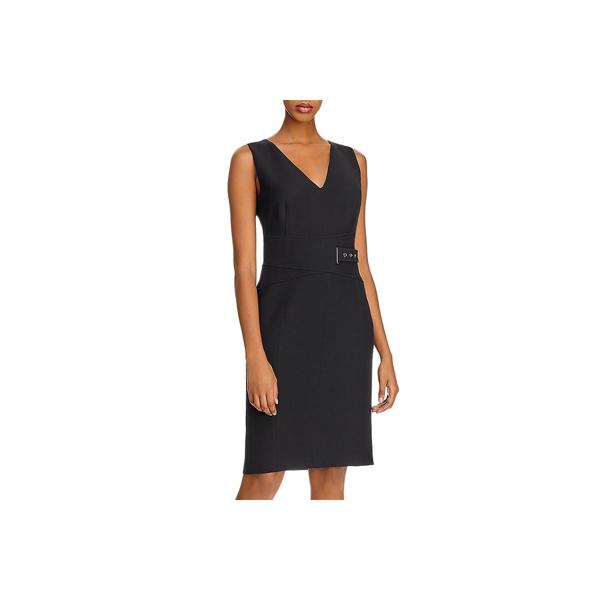 Sleeveless V-Neck Sheath Dress