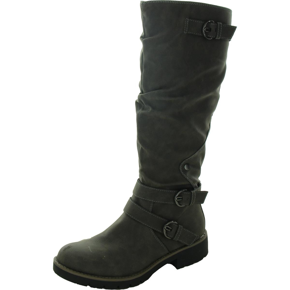 Brinley Faux Leather Tall Knee-High Boots