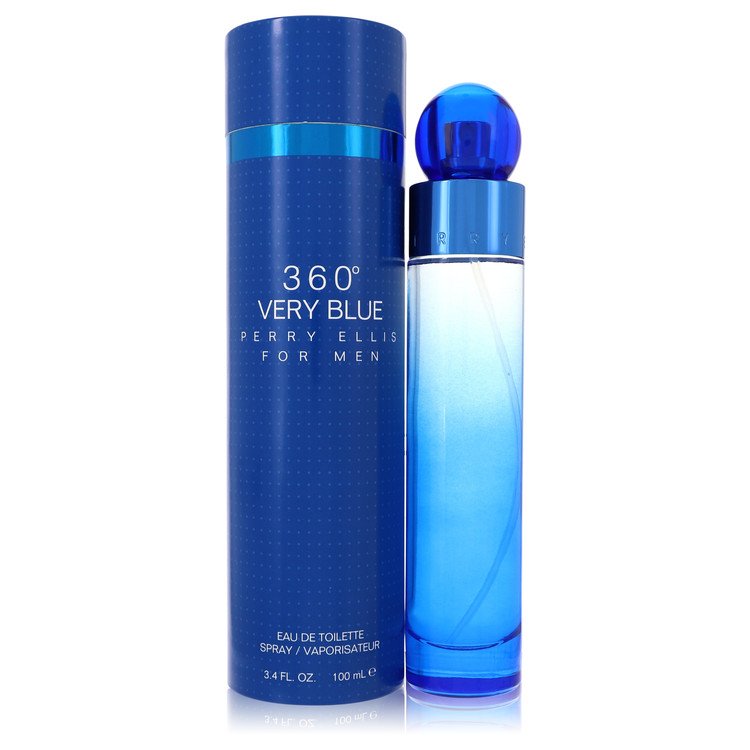 Perry Ellis 360 Very Blue by Perry Ellis Eau De Toilette Spray 3.4 oz Men