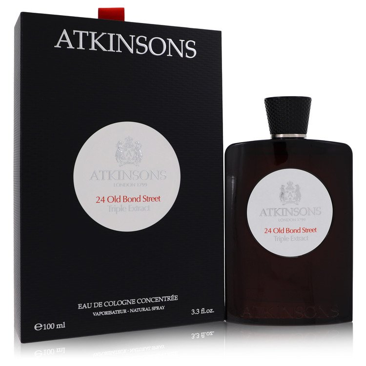 24 Old Bond Street Triple Extract by Atkinsons Eau De Cologne Concentree Spray 3.3 oz Men