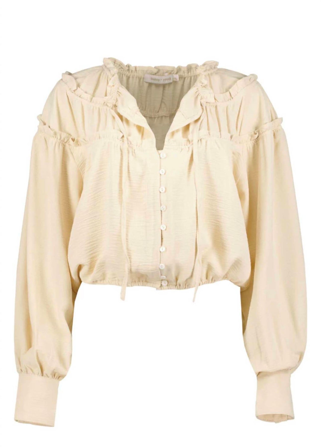 Women's Boho Canyon Top In Ivory 7258389348412