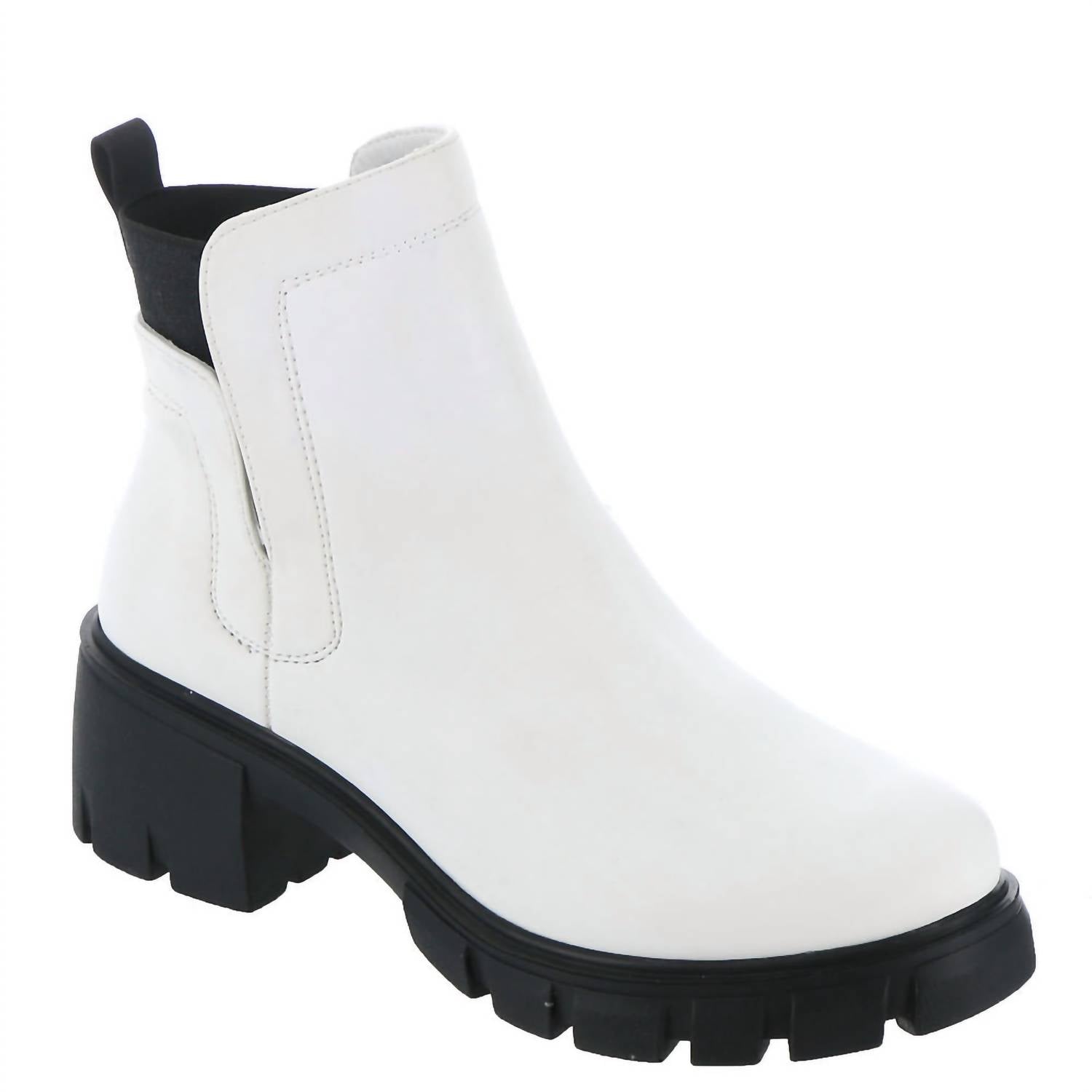 Women's Dana Bootie With Chunky Heel In White