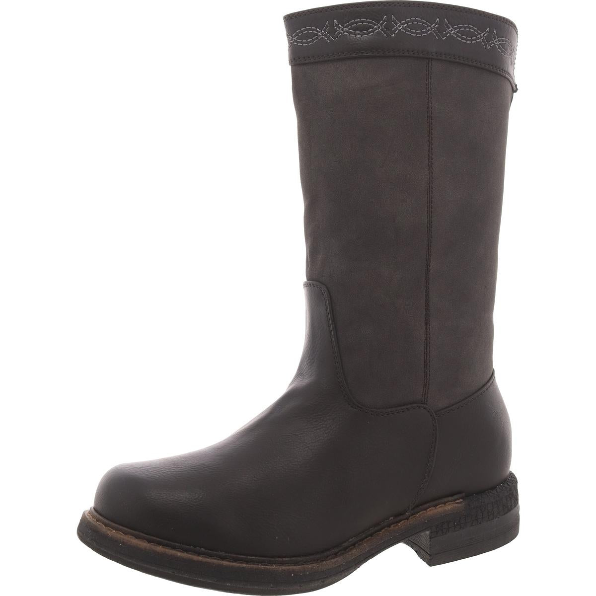 Logger Whistler Faux Leather Faux Fur Lined Mid-Calf Boots